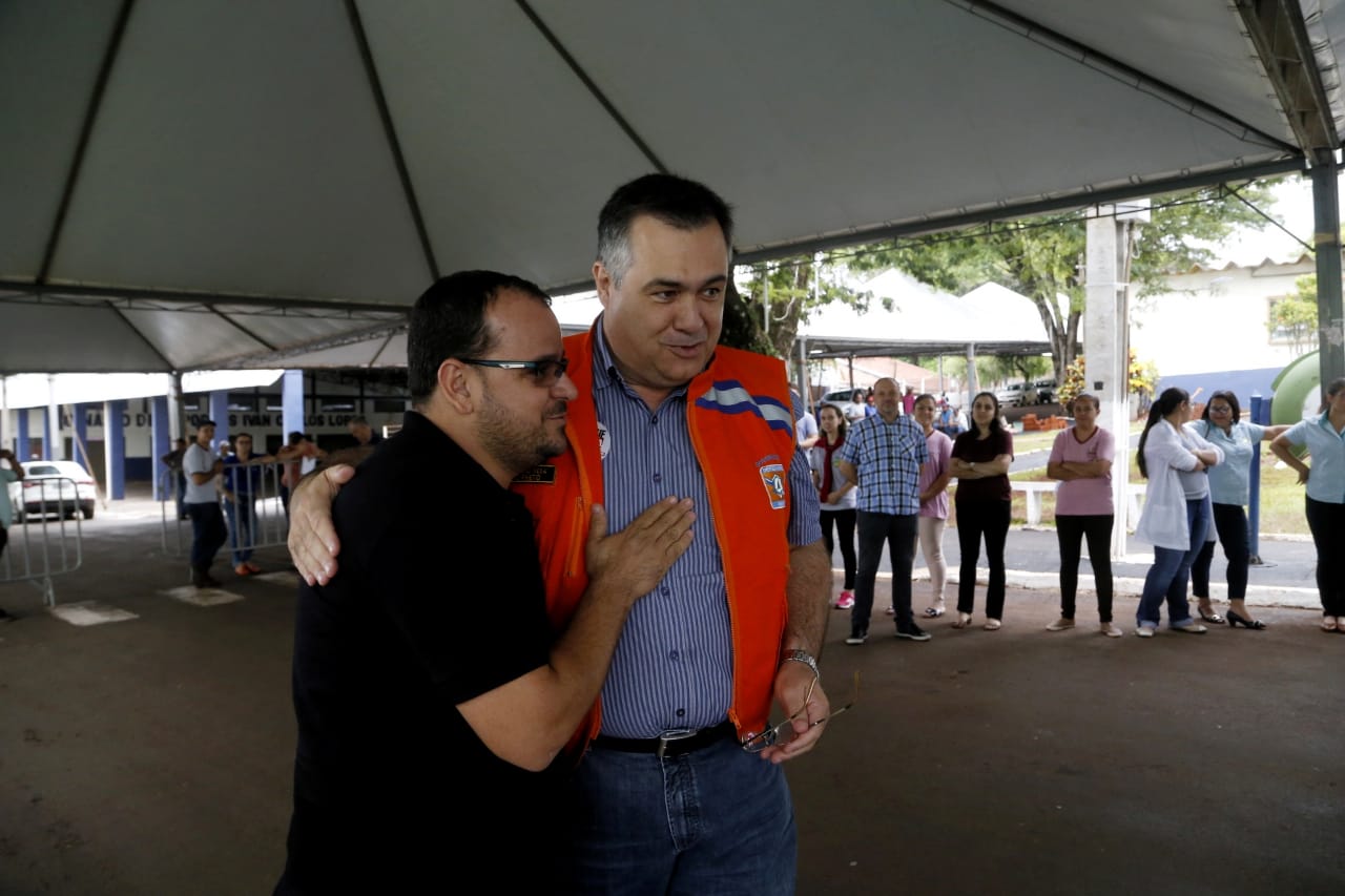 O município de Quinta do Sol, que está em epidemia e com 179 casos confirmados da doença, recebeu o secretário de Estado da Saúde, Beto Preto, que falou com a comunidade, profissionais de saúde sobre a importância de ações e mutirões de limpeza e eliminação de criadouros do mosquito.Foto: Gilson Abreu/AEN