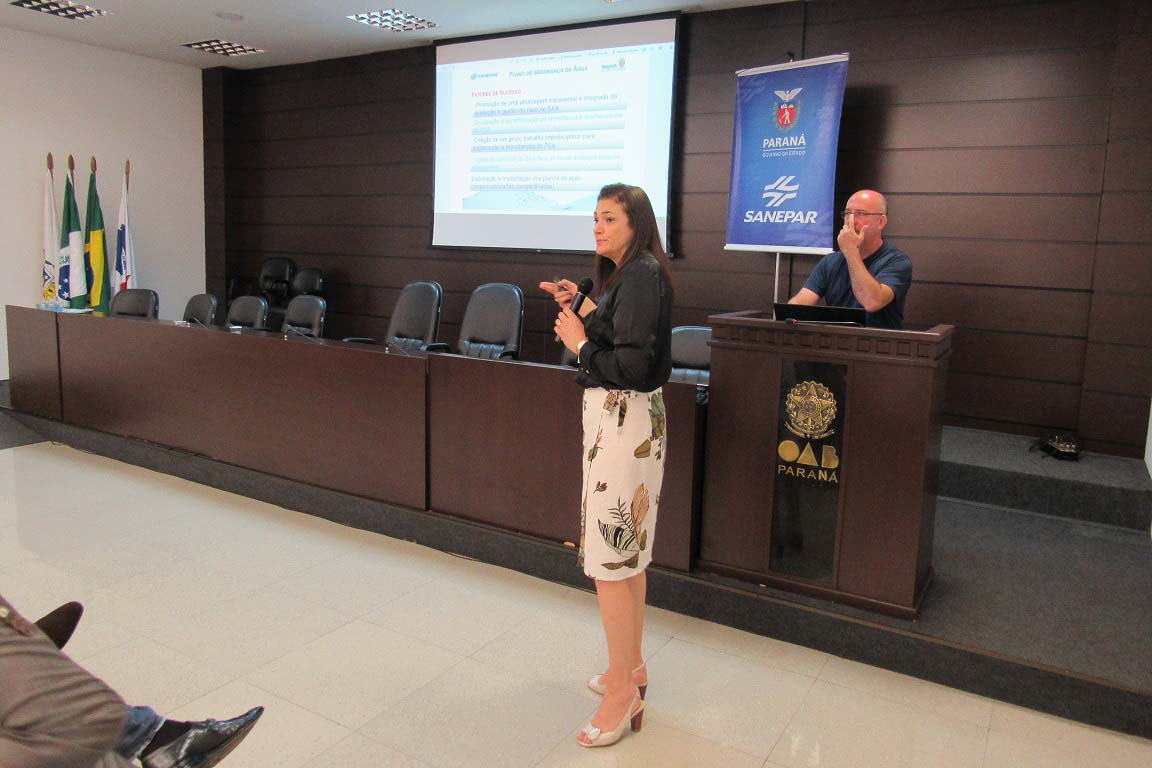 Plano de Segurança da Água foi tema de workshop em Cascavel. Foto: Sanepar