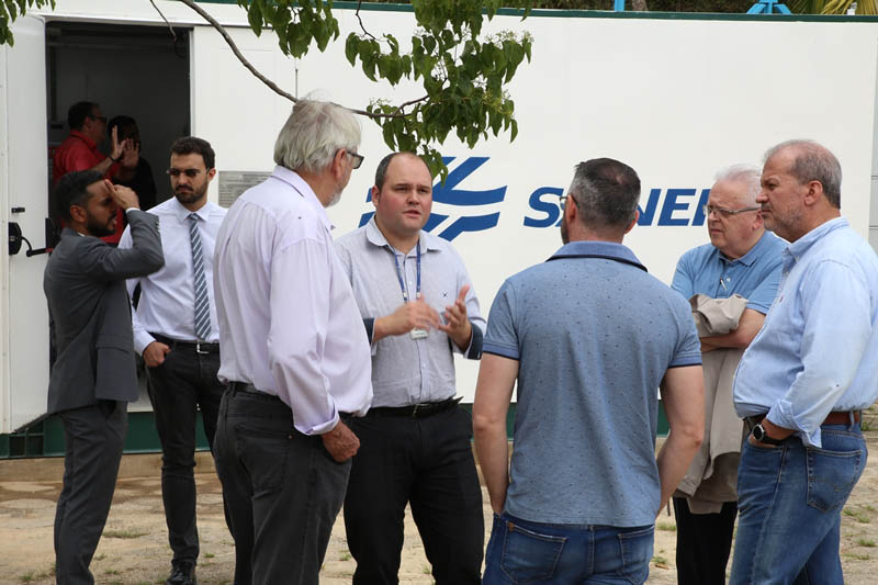 Visita do Comitê do Smart Energy à usina fotovoltaica flutuante da Sanepar. Foto: Sanepar