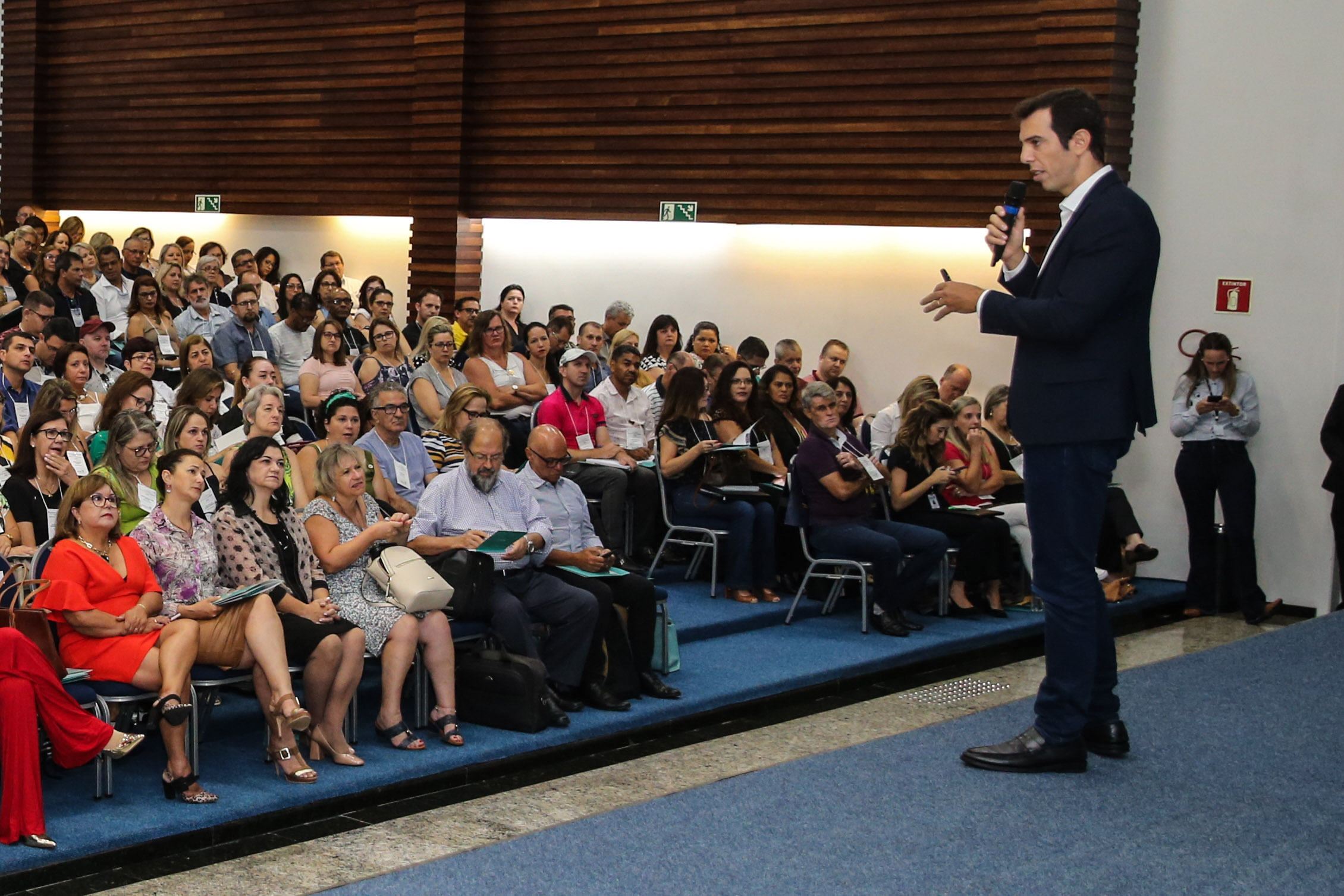 O secretário da Educação Renato Feder  no  Seminário Foco na Aprendizagem 2020  21/01/2020  -  Foto: Geraldo Bubniak/AEN