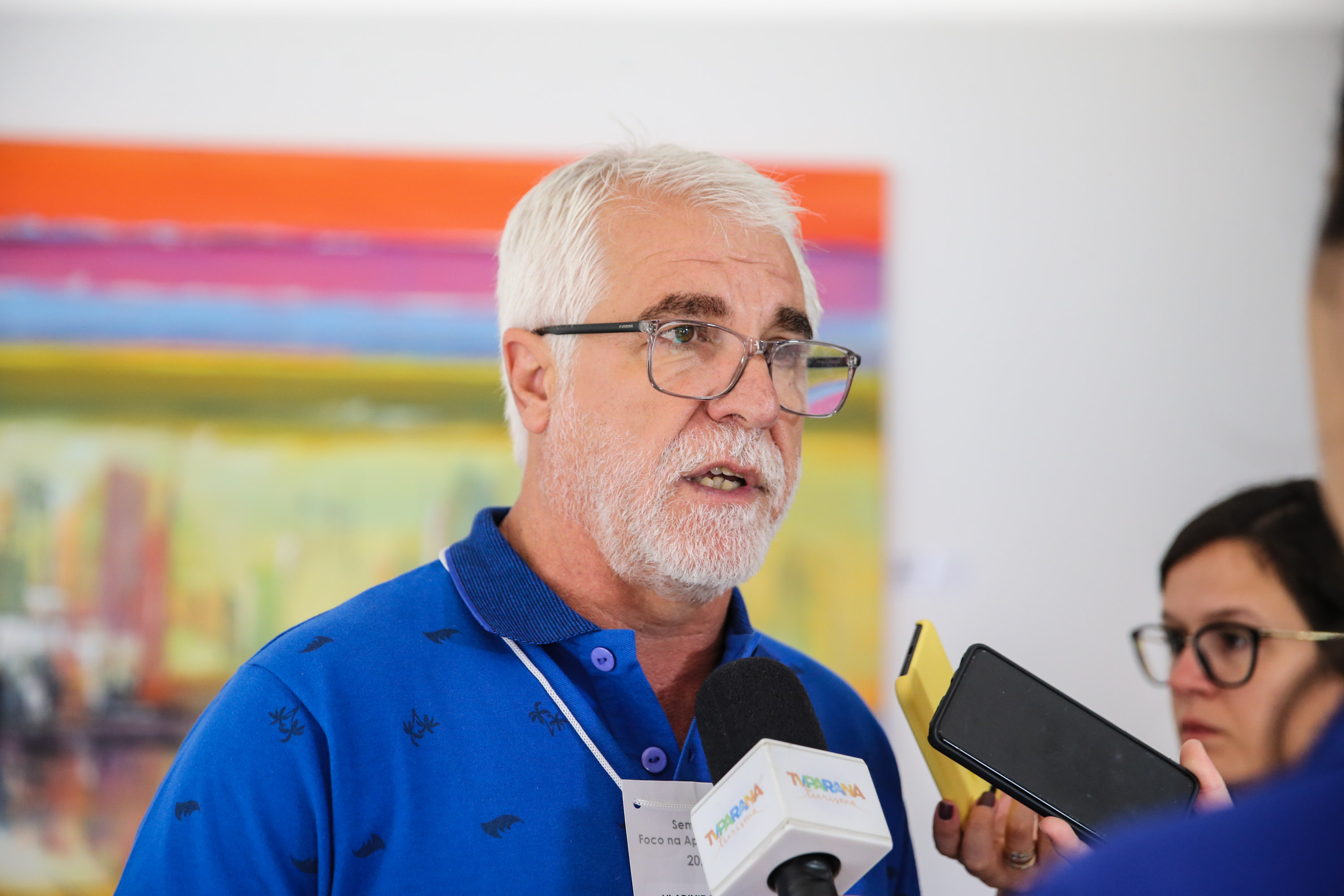 Vladimir Matioli Arcarde, diretor do Colégio Estadual Jandaia do Sul - Seminário Foco na Aprendizagem 2020  21/01/2020  -  Foto: Geraldo Bubniak/AEN
