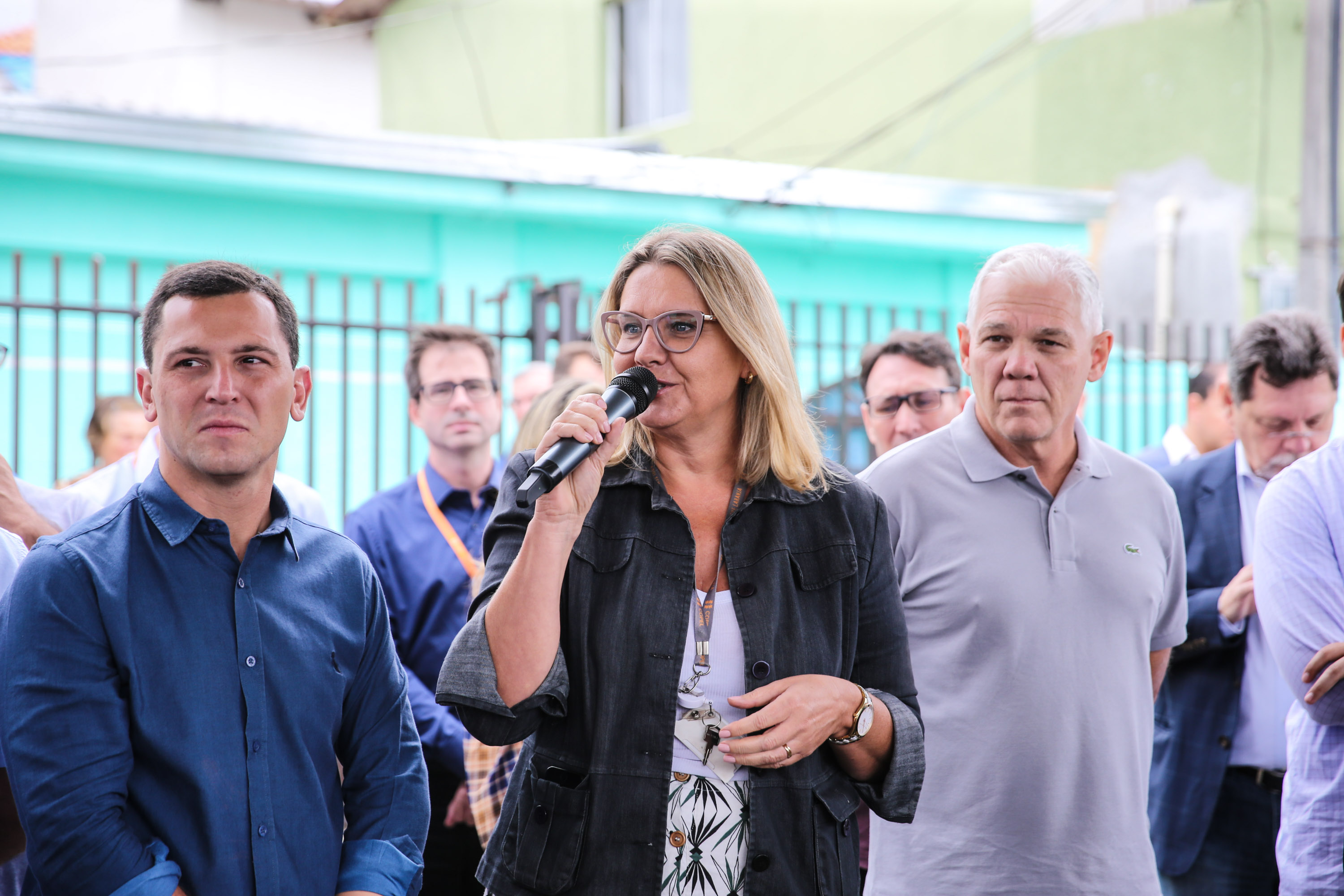 Inauguração da Horta Comunitária Moradias Marumbi do programa da Secretaria de Estado da Agricultura e do Abastecimento,  nesta quinta-feira (16), no bairro Uberaba, em Curitiba. A Superintendente de Meio Ambiente da Copel, Luisa Cristina Nastari.  22/01/2020  -  Foto: Geraldo Bubniak/AEN
