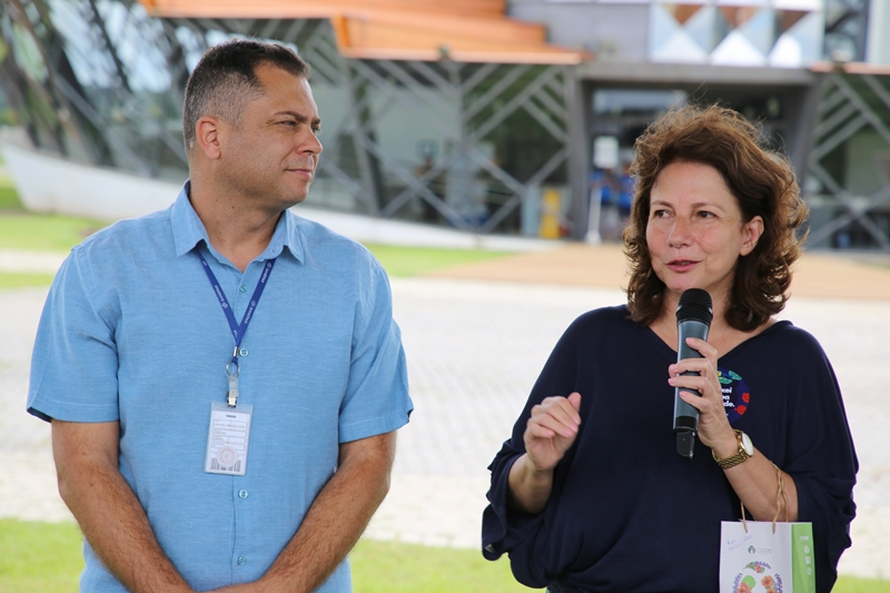 As mudas foram plantadas no Memorial do Rio Iguaçu, espaço mantido pela Sanepar para educação socioambiental
Foto: Sanepar