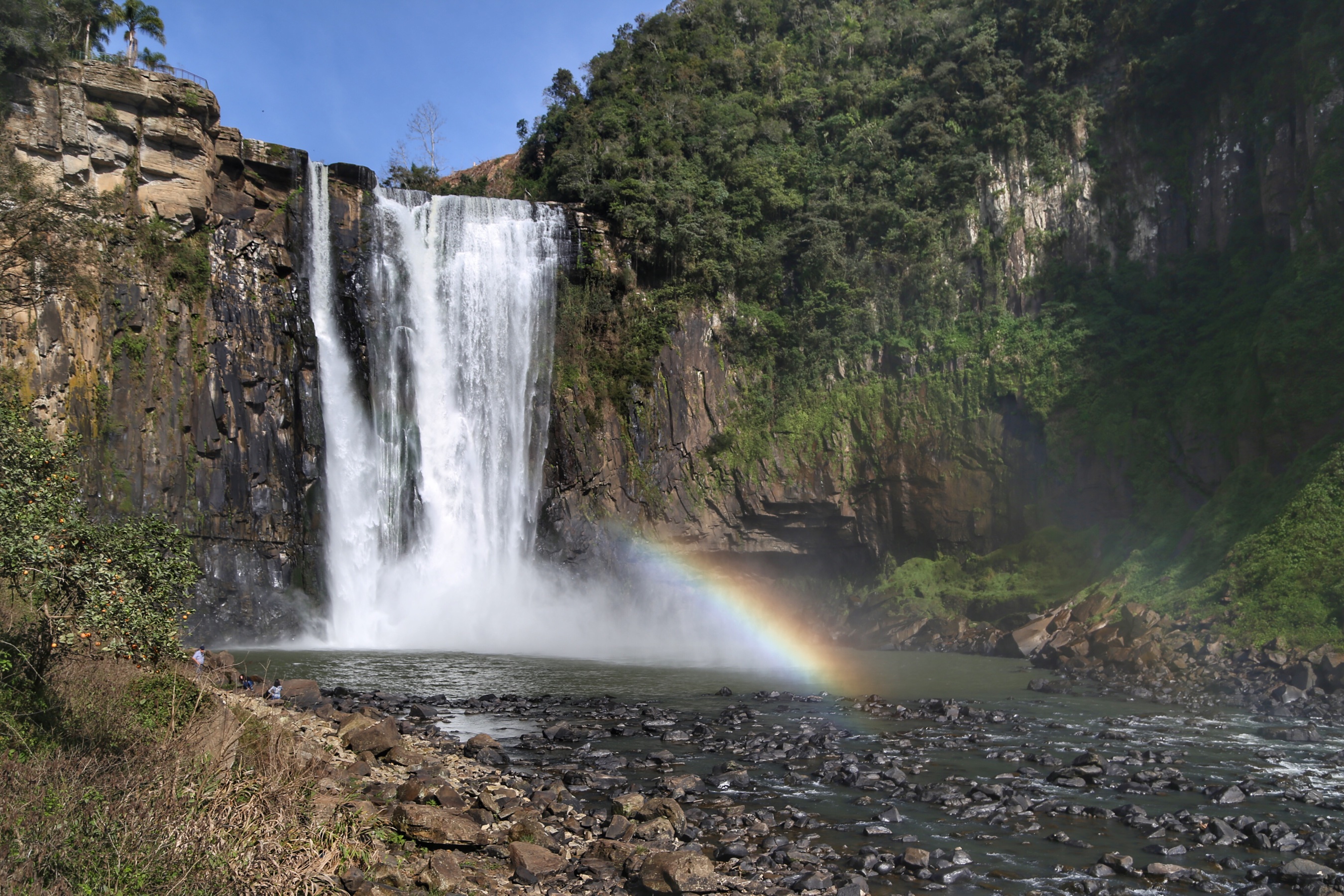 A primeira disputa dos Jogos de Aventura e Natureza em 2020 acontece na região das grandes cachoeiras de Prudentópolis, no centro-sul do Paraná, em Guarapuava e Turvo, na região central. Foto: José Fernando Ogura/AEN