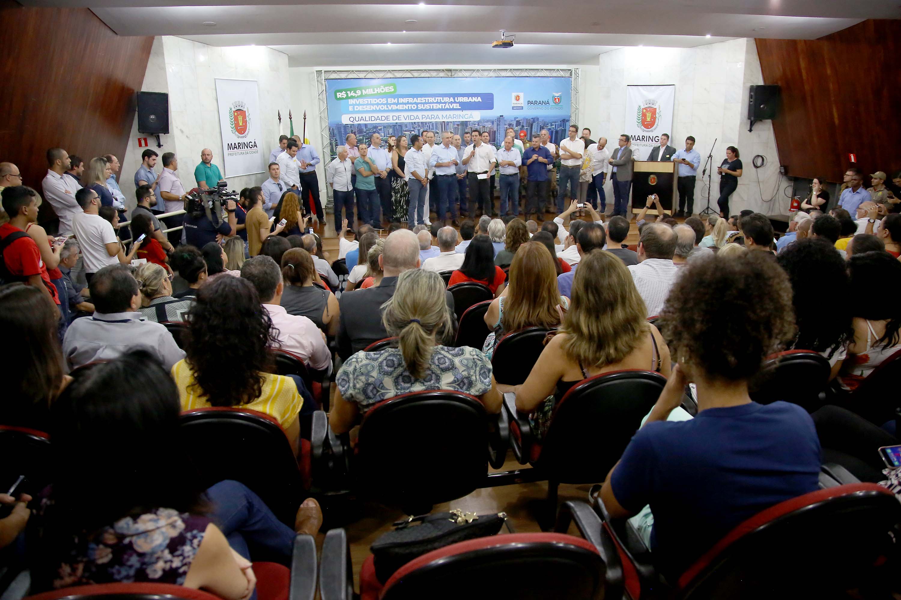 Governador Carlos Massa Ratinho Júnior libera recursos para melhorias urbanas e desenvolvimento sustentável para Maringá - Maringá, 14/02/2020 - Foto: Jaelson Lucas/AEN