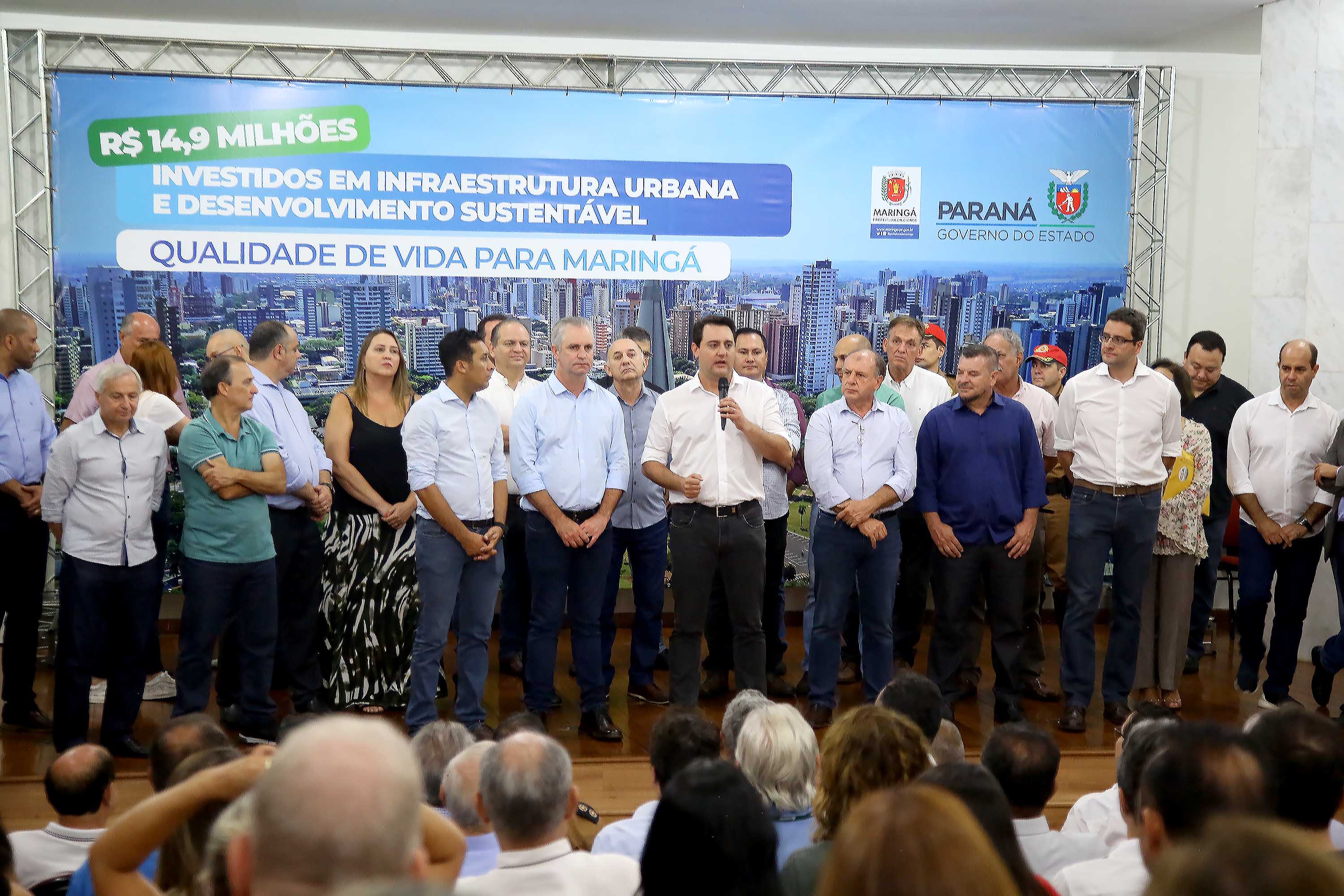 Governador Carlos Massa Ratinho Júnior libera recursos para melhorias urbanas e desenvolvimento sustentável para Maringá - Maringá, 14/02/2020 - Foto: Jaelson Lucas/AEN