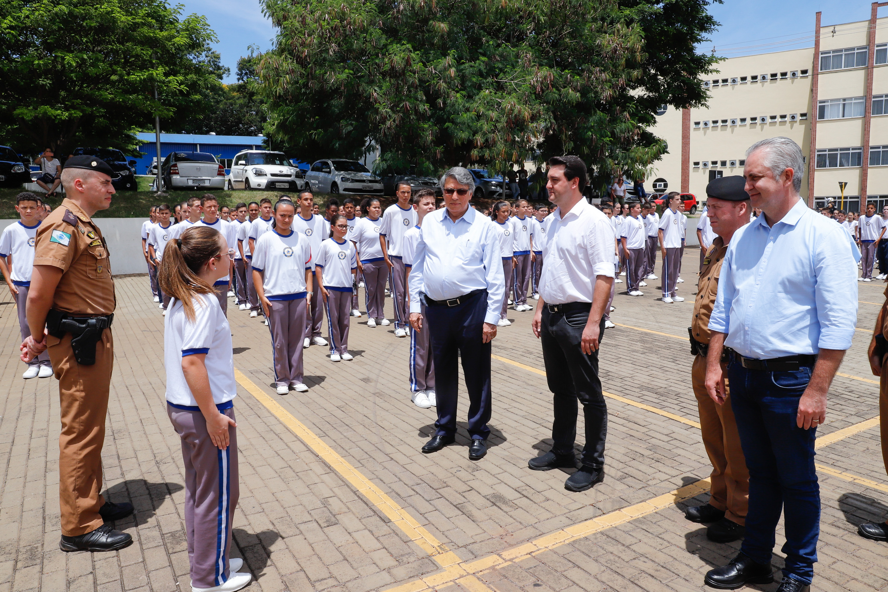 Governador Carlos Massa Ratinho Junior visita o Colégio MIlitar de Maringá - Maringá, 14/02/2020 - Foto: Rodrigo Félix Leal/AEN