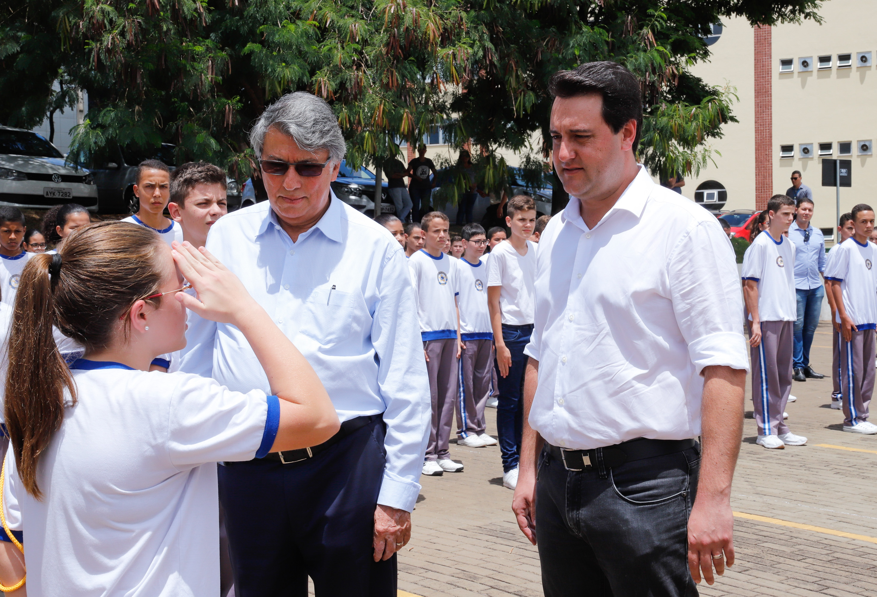 Governador Carlos Massa Ratinho Junior visita o Colégio MIlitar de Maringá - Maringá, 14/02/2020 - Foto: Rodrigo Félix Leal/AEN