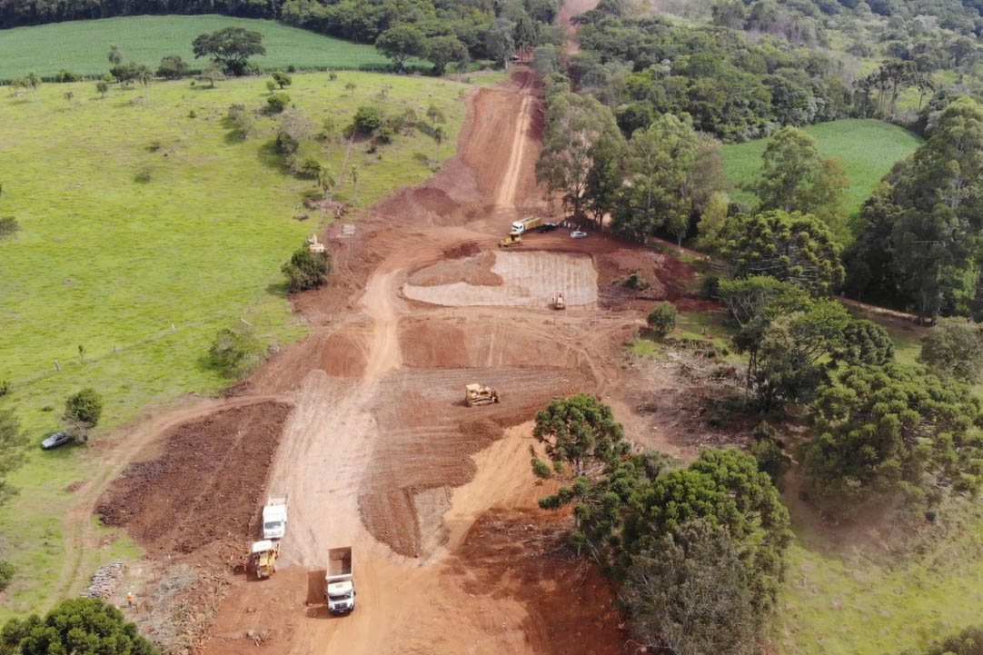 Governo retoma as obras do Contorno Noroeste de Francisco Beltrão. Foto:DER