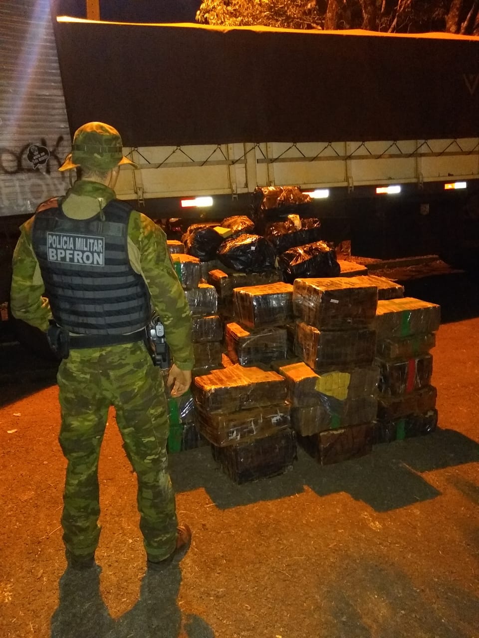 BPFron apreende 5,4 toneladas de maconha no 1.º quadrimestre. Foto:PMPR