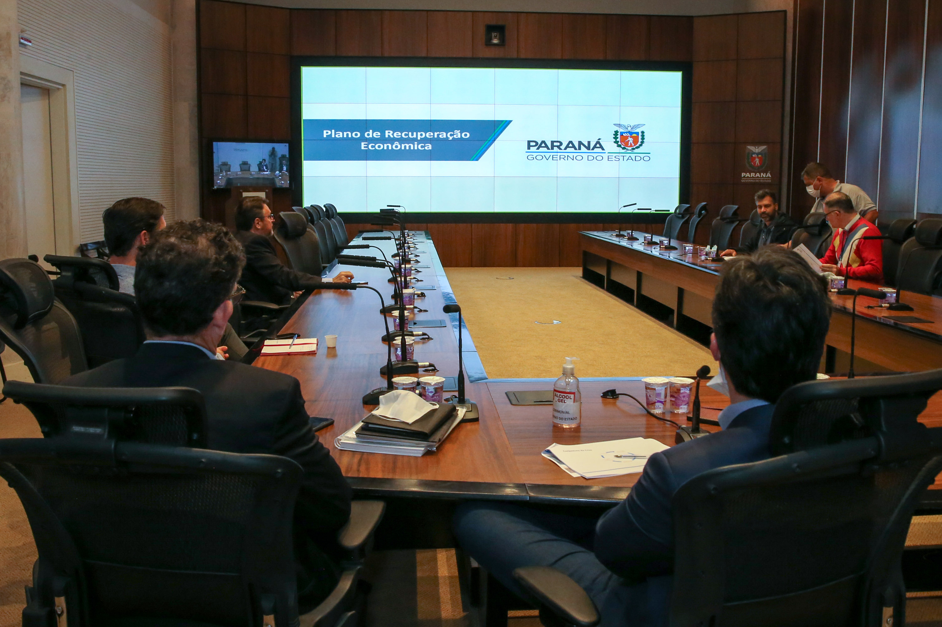 Reuniao Plano de Recuperação Econômica. Foto: Geraldo Bubniak/AEN