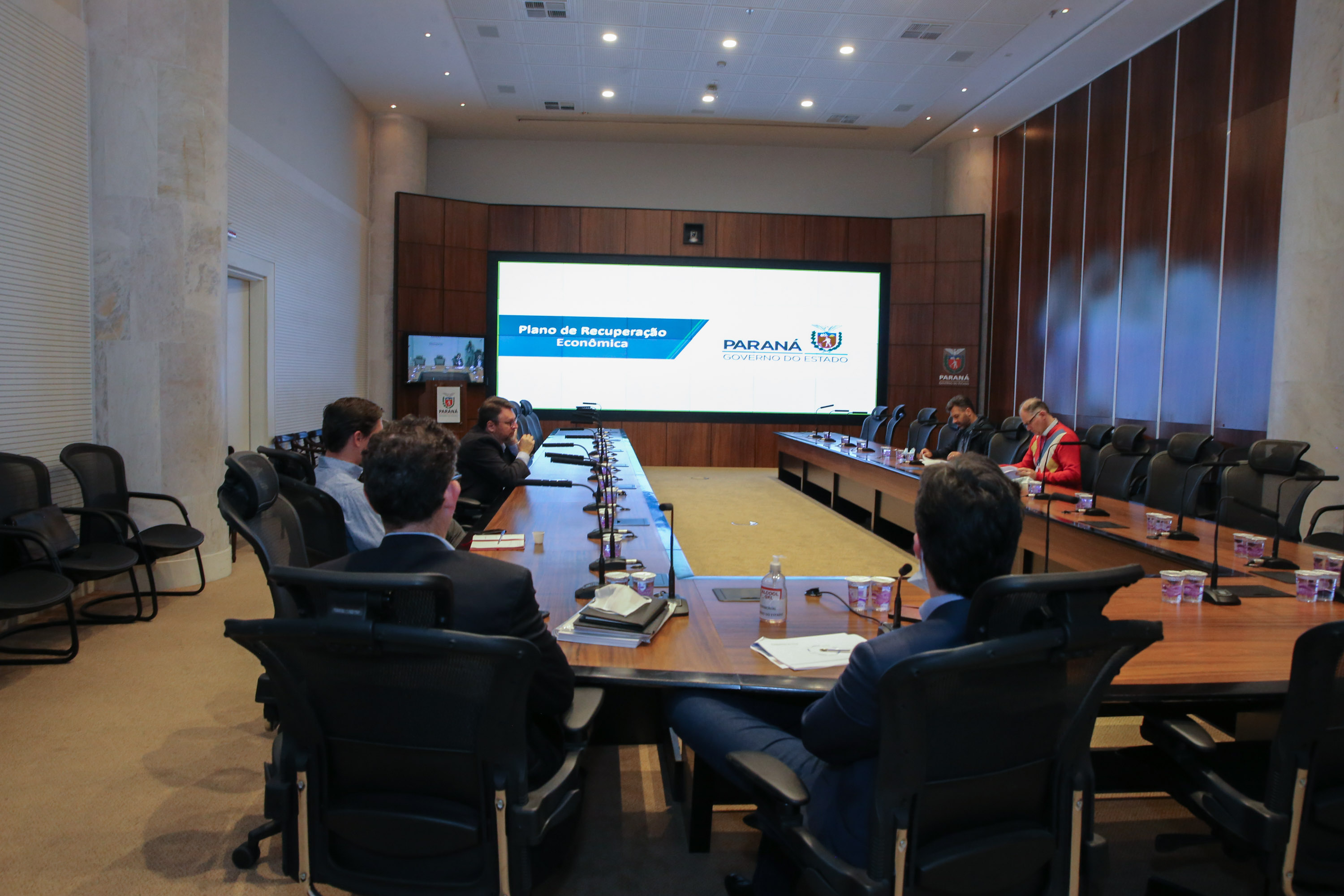 Reuniao Plano de Recuperação Econômica. Foto: Geraldo Bubniak/AEN