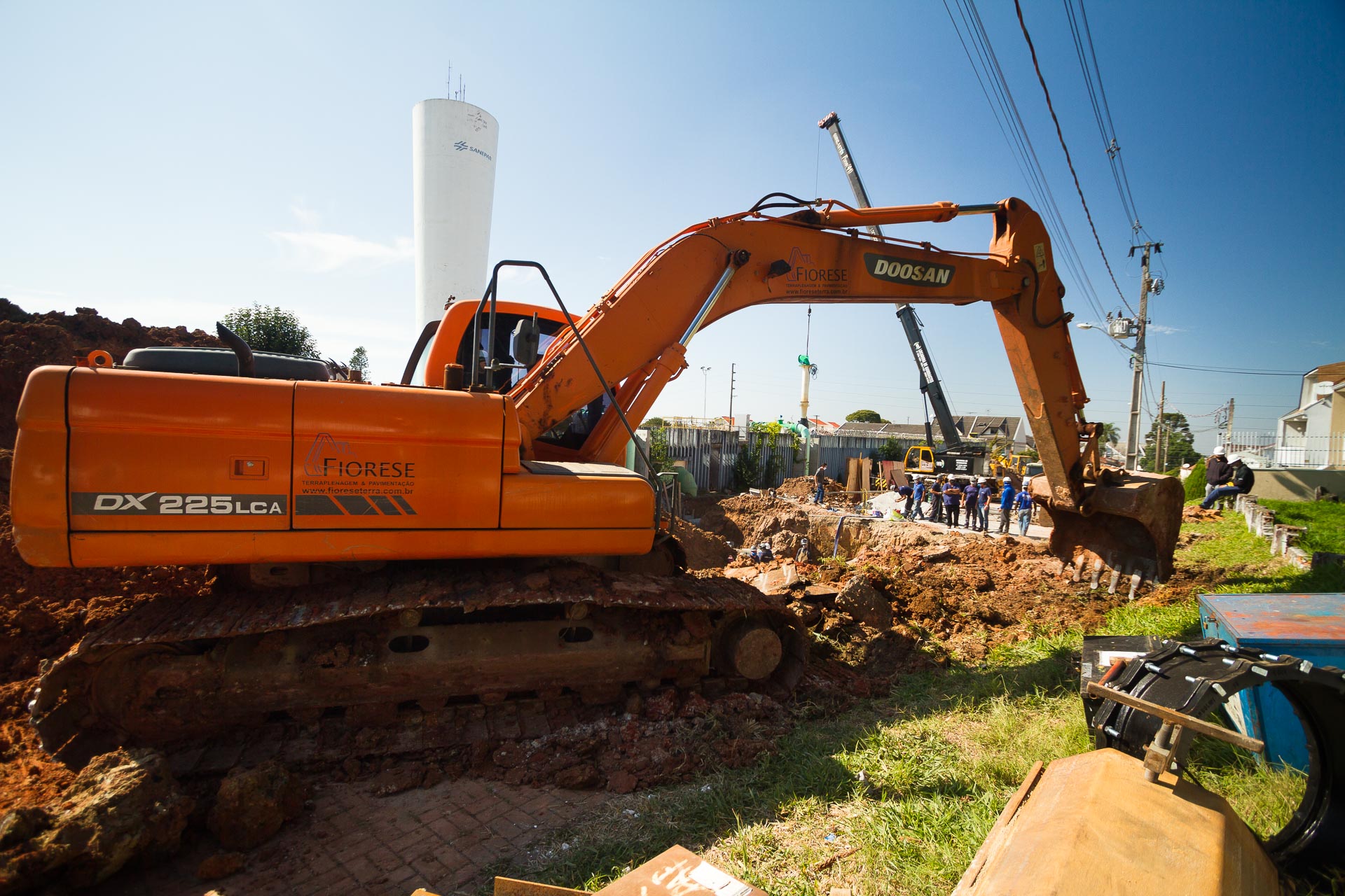 Sanepar conclui obra que vai melhorar distribuição de água
 . Foto:Sanepar