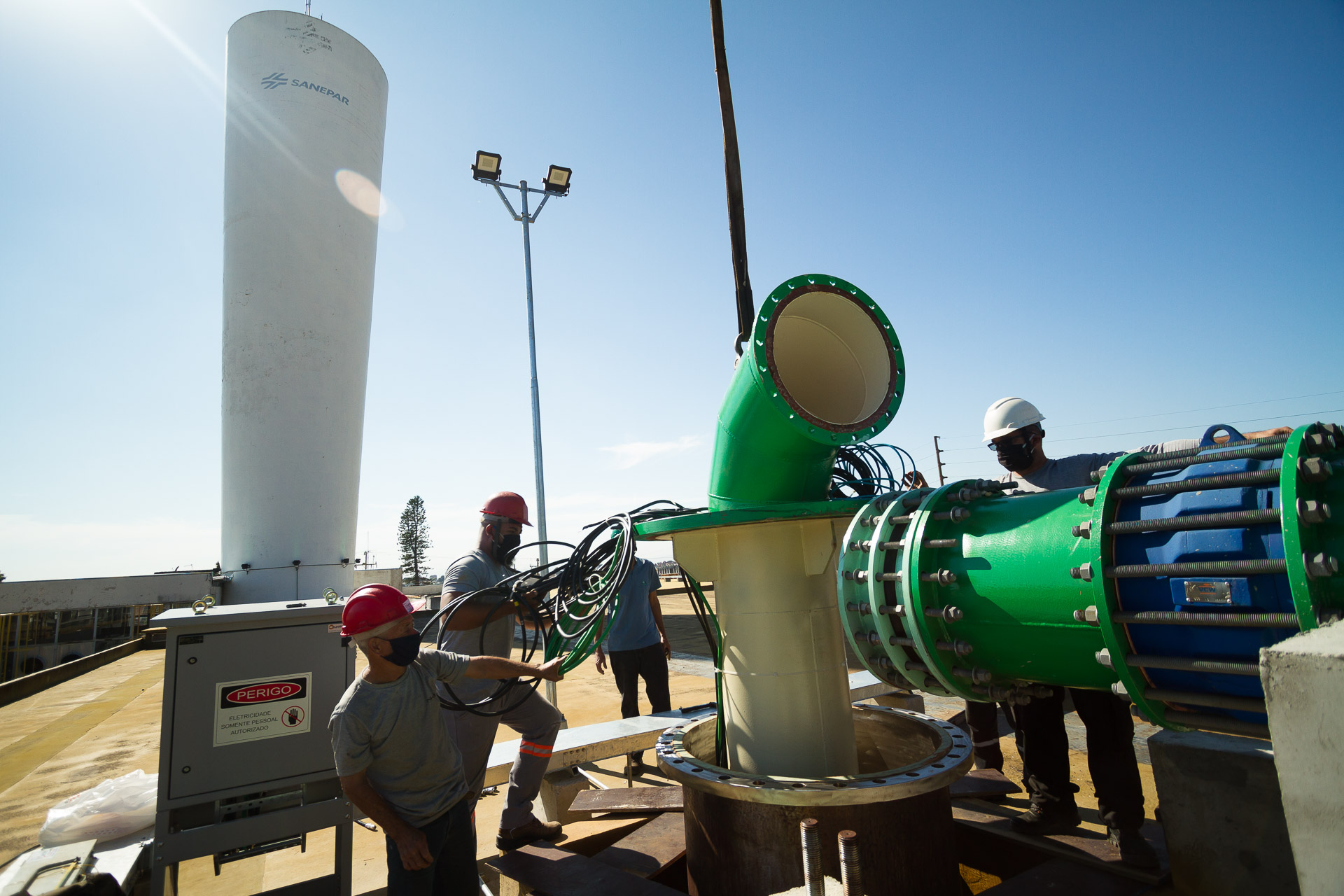 Sanepar conclui obra que vai melhorar distribuição de água
 . Foto:Sanepar