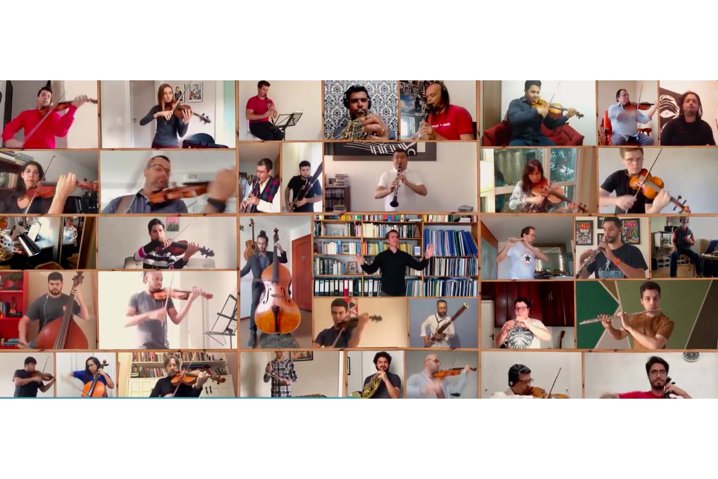 A Orquestra Sinfônica do Paraná e o Balé Teatro Guaíra organizaram espetáculos virtuais nesta fase de pandemia. A Sinfônica fez um concerto virtual apresentado pelo Facebook e Instagram, com músicos em casa dos músicos, tocando o “O Trenzinho do Caipira” de Heitor Villa-Lobos.