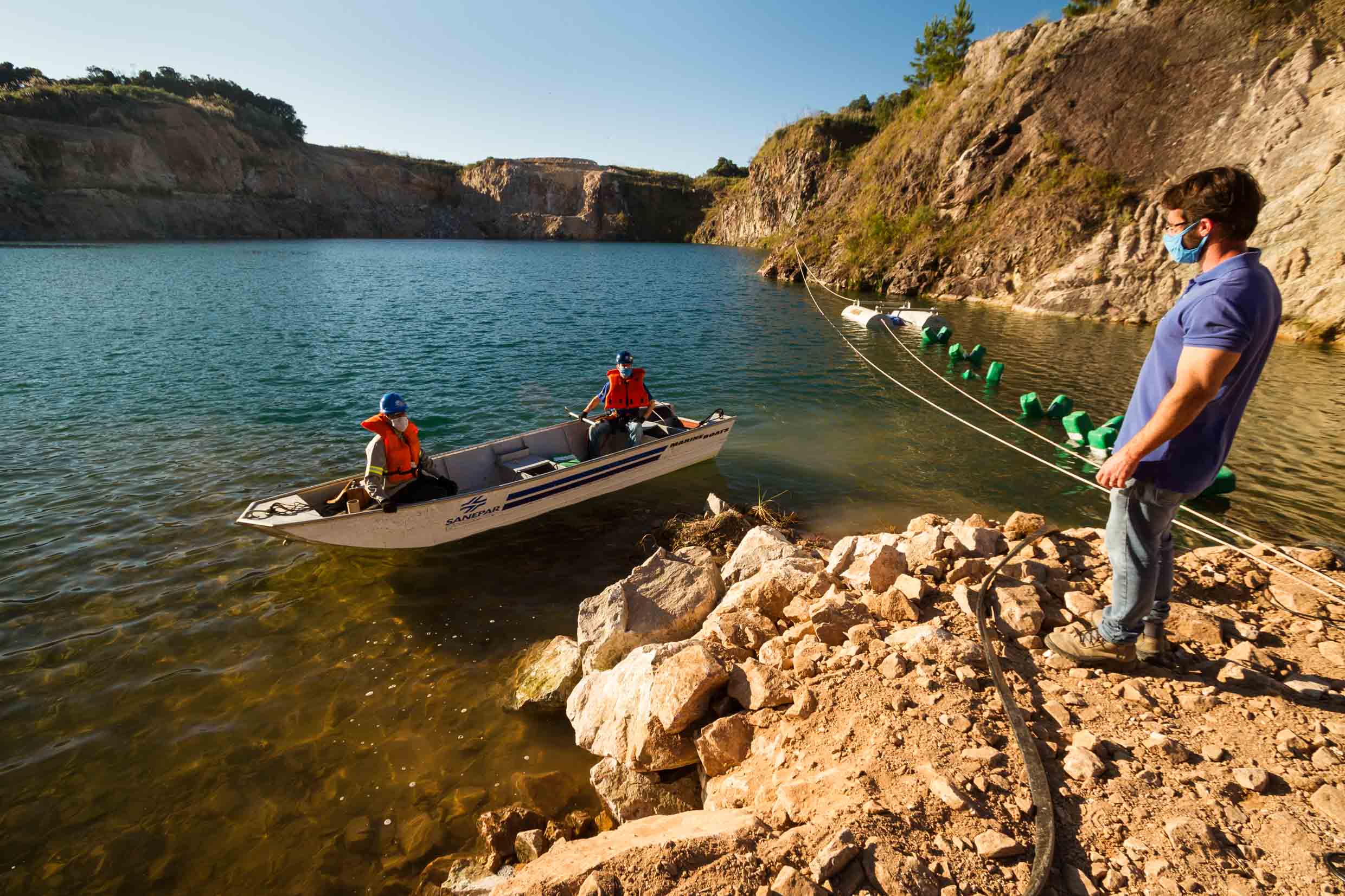 Entra em funcionamento captação de cava em São José dos Pinhais. Foto: Sanepar