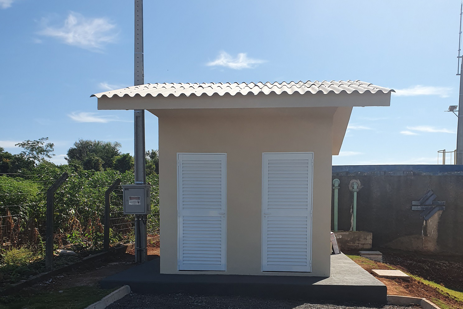 A casa de química compõe o conjunto de obras de ampliação do sistema . Foto:Sanepar
