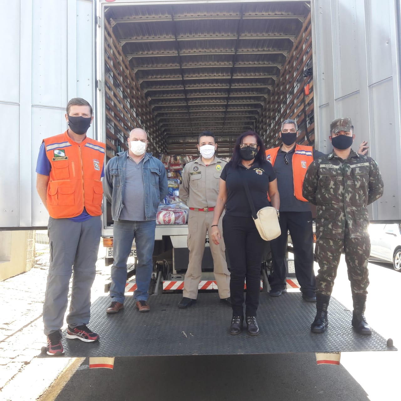 Defesa Civil Estadual apoia FUNAI na entrega de cestas básicas em aldeias indígenas no Paraná. Foto:Defesa Civil