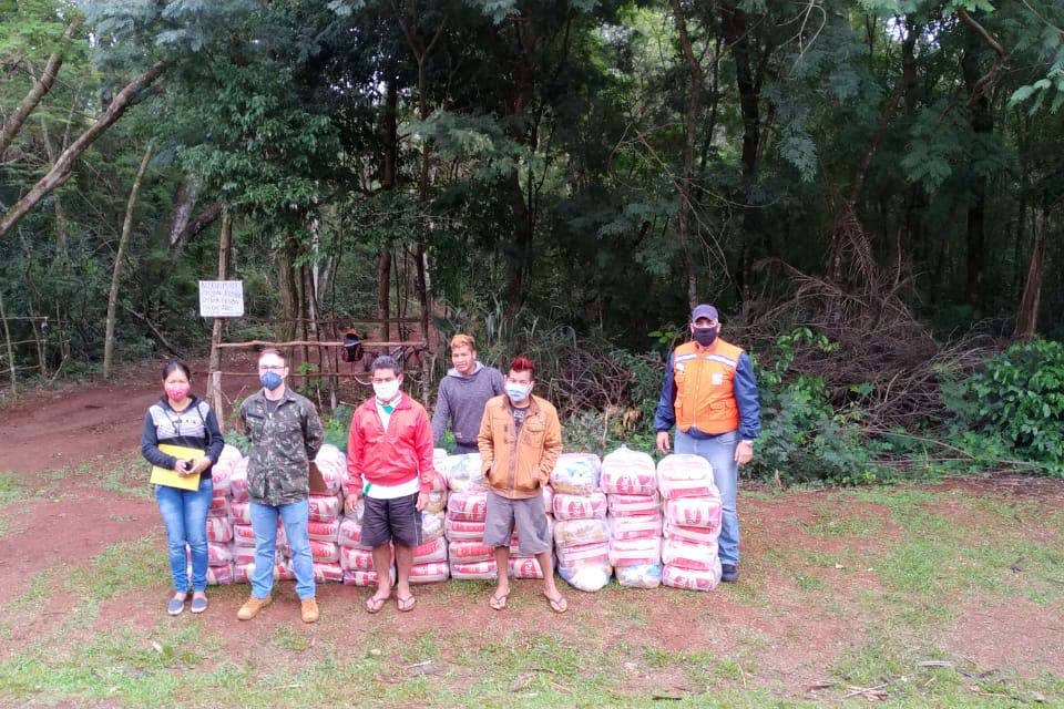 Defesa Civil Estadual apoia FUNAI na entrega de cestas básicas em aldeias indígenas no Paraná. Foto:Defesa Civil