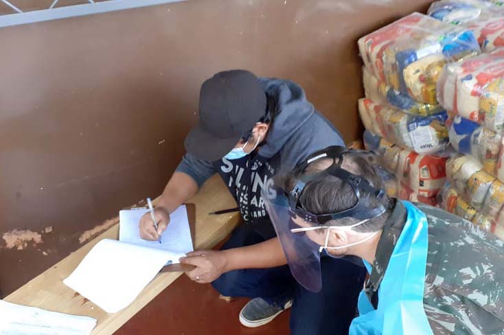 Defesa Civil Estadual apoia FUNAI na entrega de cestas básicas em aldeias indígenas no Paraná. Foto:Defesa Civil