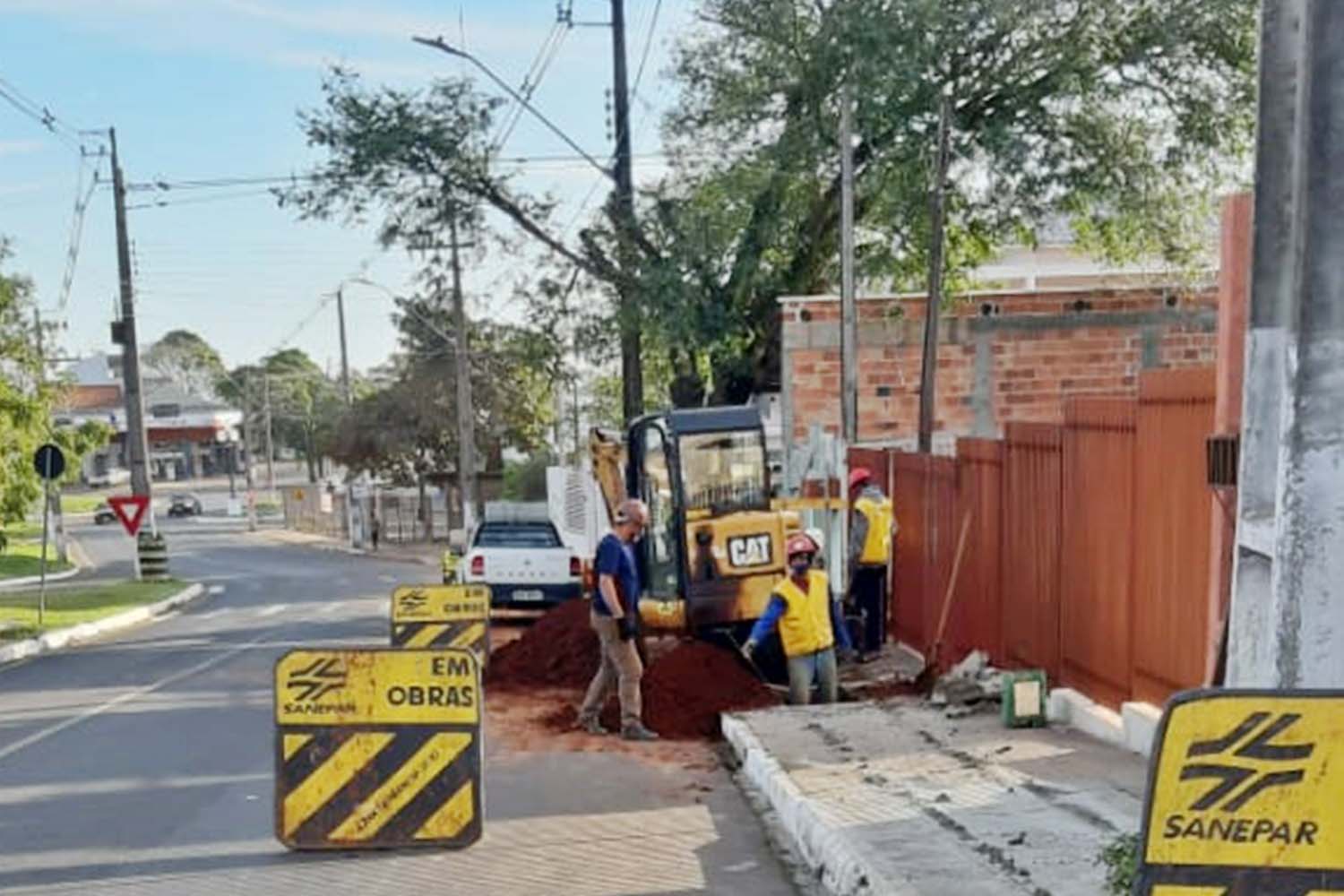 População comemora ampliação da rede coletora e o fim das fossas
. Foto:Sanepar