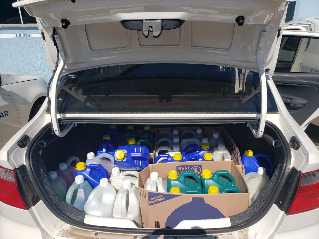 Empregados da Sanepar em União da Vitória encontraram um jeito de continuar sendo solidários mesmo durante a pandemia