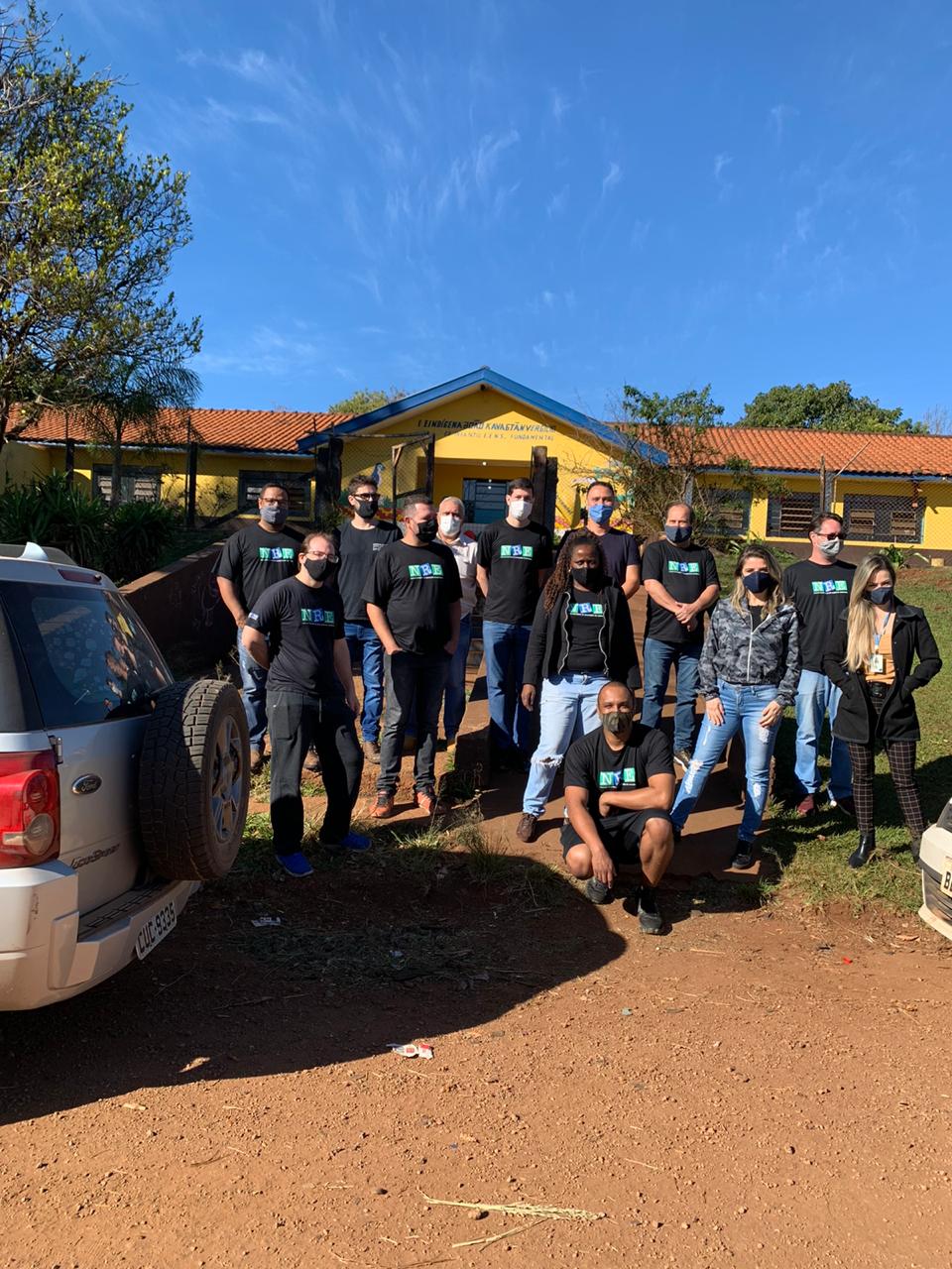 Cestas básicas são entregues às famílias com as crianças e adolescentes indígenas e de comunidades tradicionais
. Foto:SEJUF