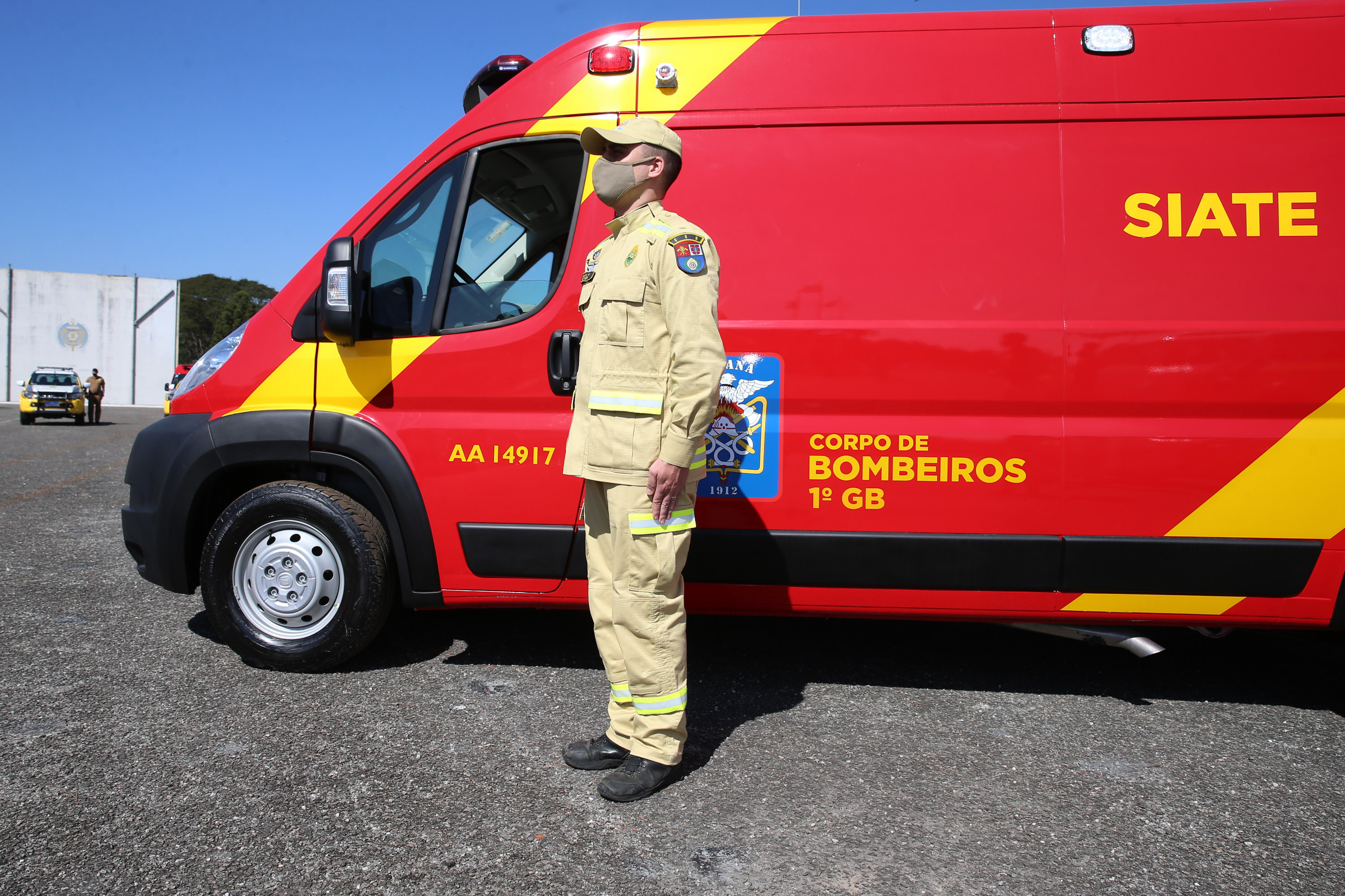 O Governador Carlos Massa Ratinho Junior entrega nesta segunda-feira (10/08), a reforma, melhorias e ampliacao da Academia Policial Militar do Guatupê - bloco 3 e novas  viaturas.  Curitiba, 10/08/2020 - Foto: Geraldo Bubniak/AEN