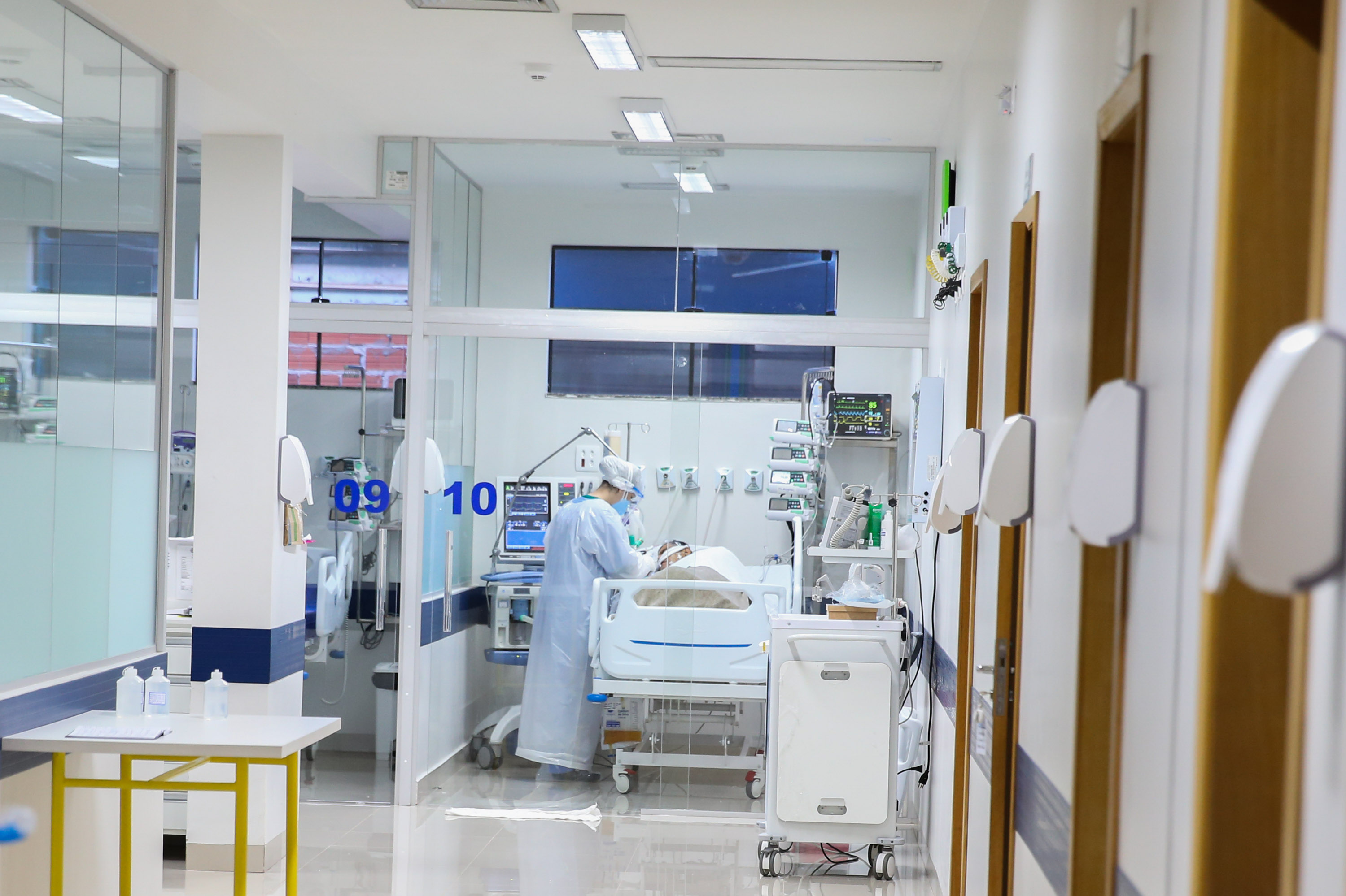 UTI  do Hospital Santa Clara, em Colorado, na região Norte do Paraná.   03/08/2020 -  Foto: Geraldo Bubniak/AEN