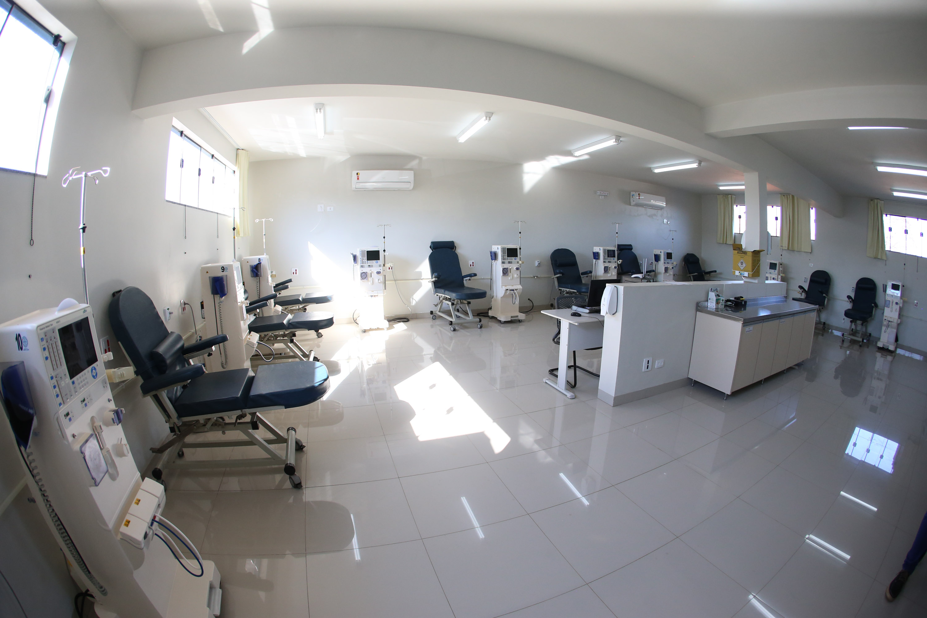 Setor de Hemodialise do Hospital Santa Clara, em Colorado, na região Norte do Paraná.   03/08/2020 -  Foto: Geraldo Bubniak/AEN