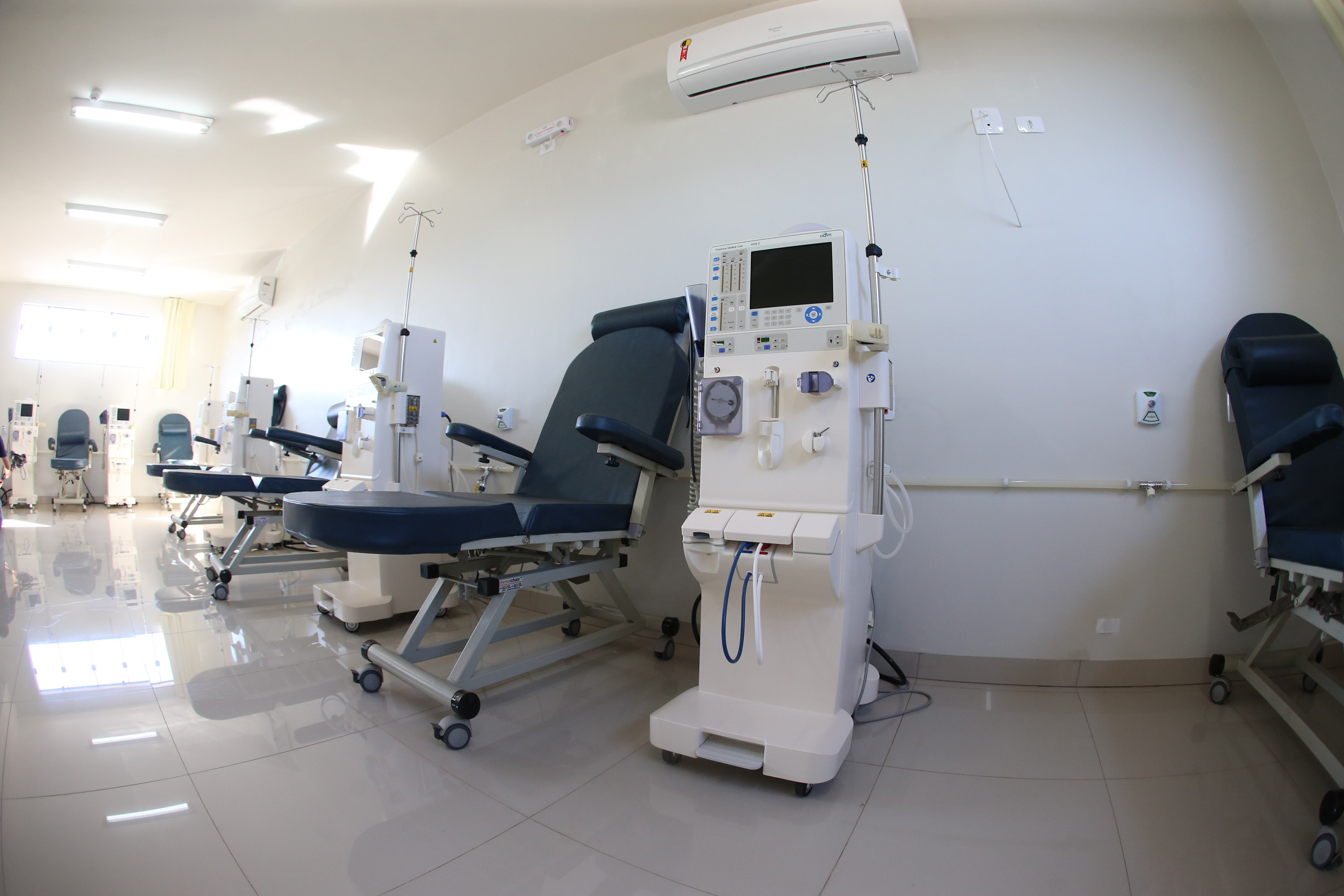 Setor de Hemodialise do Hospital Santa Clara, em Colorado, na região Norte do Paraná.   03/08/2020 -  Foto: Geraldo Bubniak/AEN