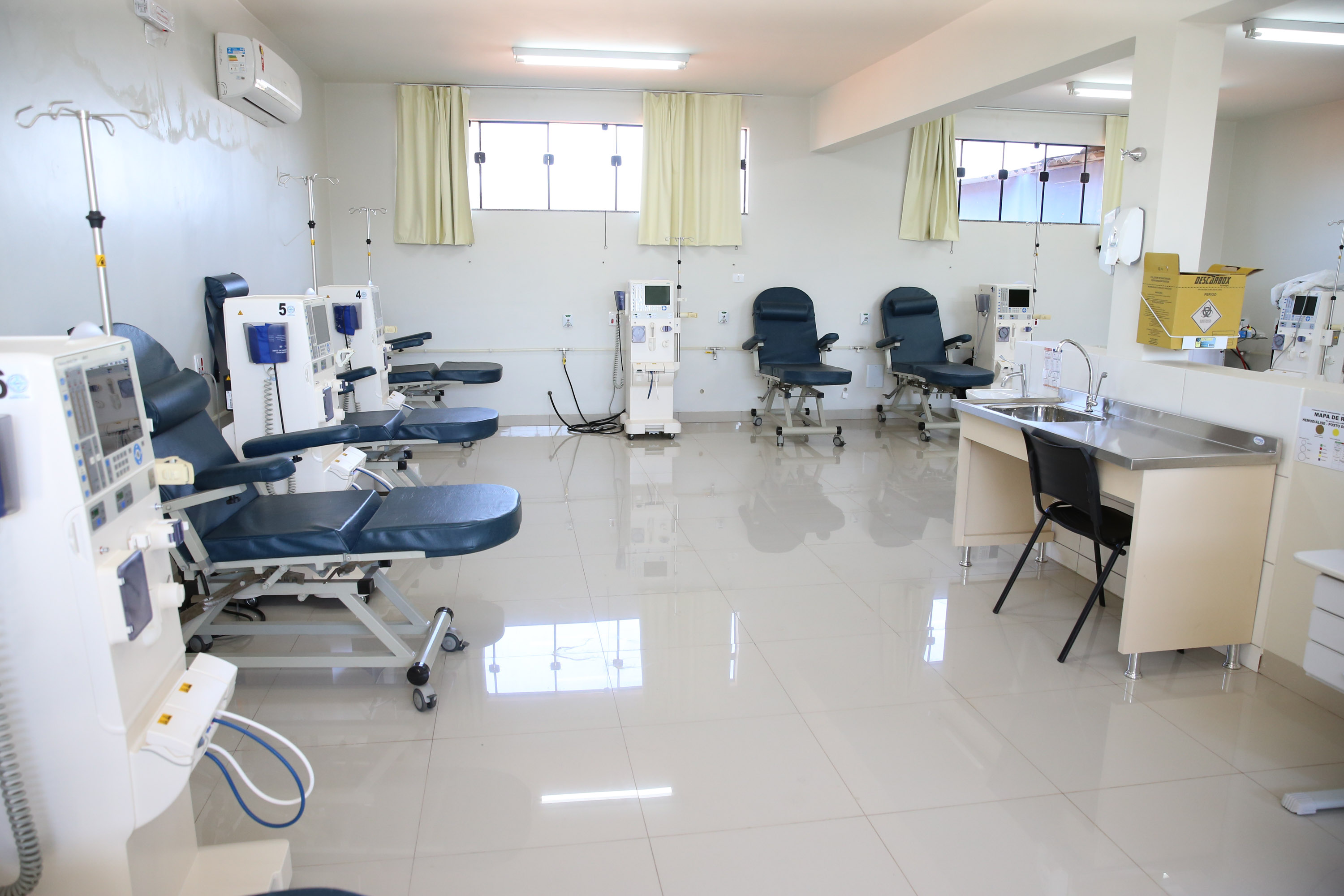 Setor de Hemodialise do Hospital Santa Clara, em Colorado, na região Norte do Paraná.   03/08/2020 -  Foto: Geraldo Bubniak/AEN