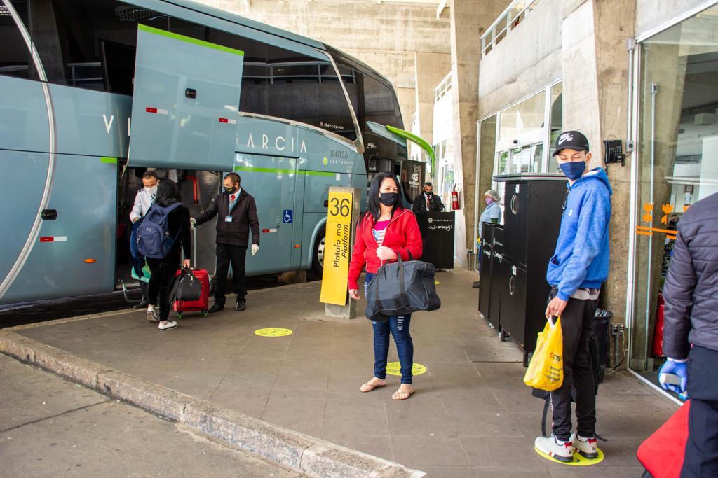 Impacto da pandemia no transporte intermunicipal. Foto:DER