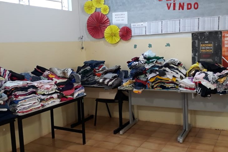 Agências do Trabalhador arrecadam 10 mil peças para a campanha
. Foto:SEJUF