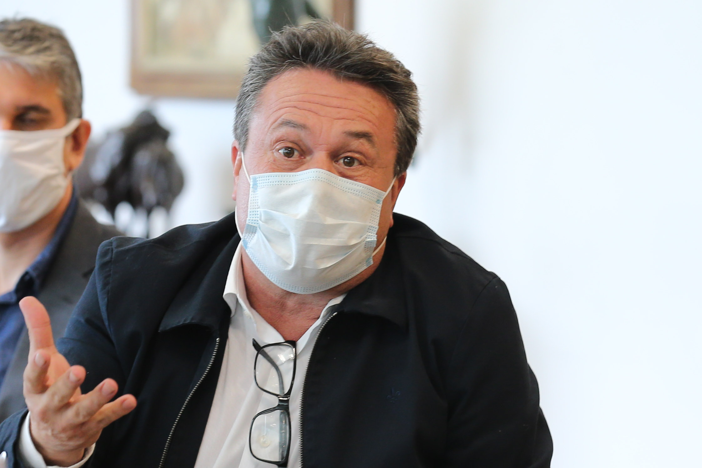 O Governador Carlos Massa Ratinho Junior assina, nesta segunda-feira (21), convenio com a Fundação O Boticário representada pelo CEO do Grupo,  Artur Grynbaum.  Curitiba, 21/09/2020. Foto: Geraldo Bubniak/AEN