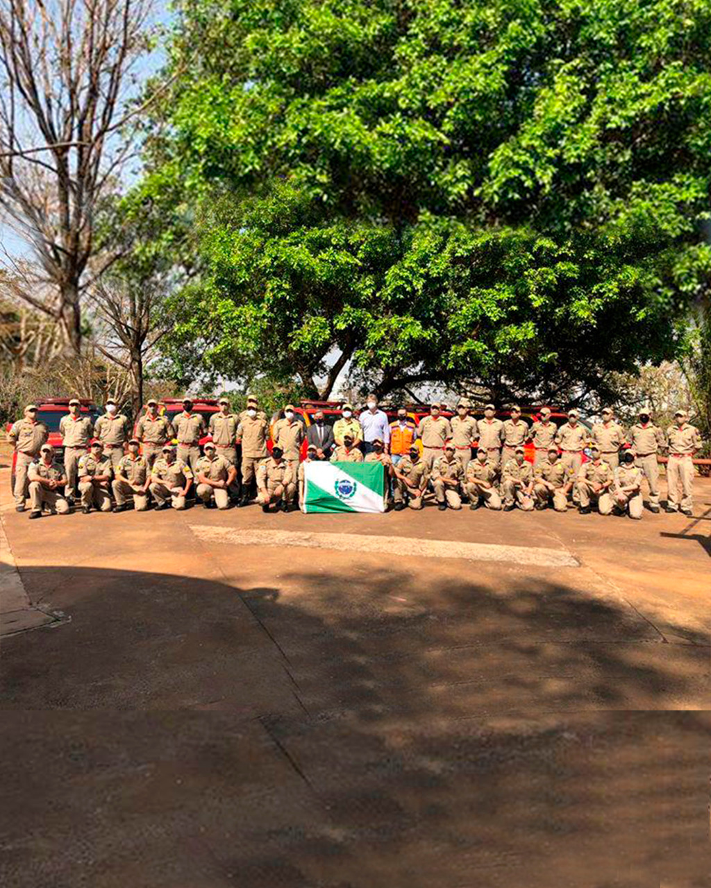 Bombeiros do Paraná completam dez dias de combate a incêndios no Pantanal
. Foto: Corpo de Bombeiros
