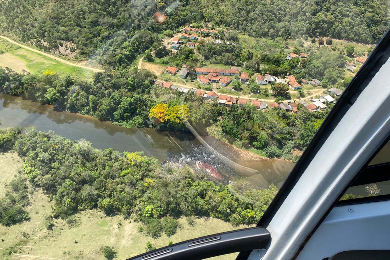 IAT teve apoio aéreo em fiscalização nos parques estaduais. Foto: IAT