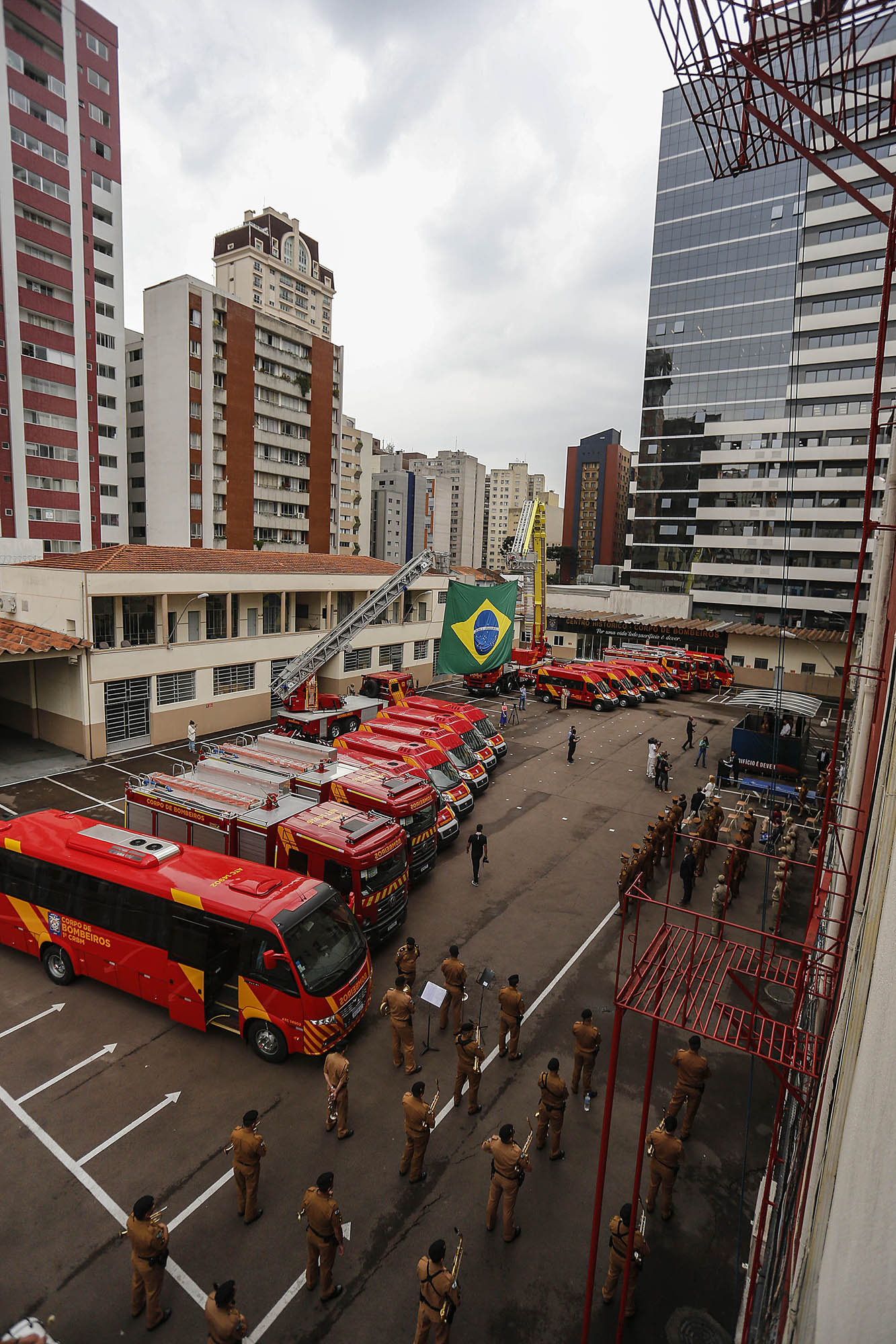 Curitiba-08-10-2020 - Governador Carlos Massa Ratinho Junior, participa do 108° Aniversário do Corpo de Bombeiros da Polícia Militar do Paraná- Foto : Jonathan Campos / AEN