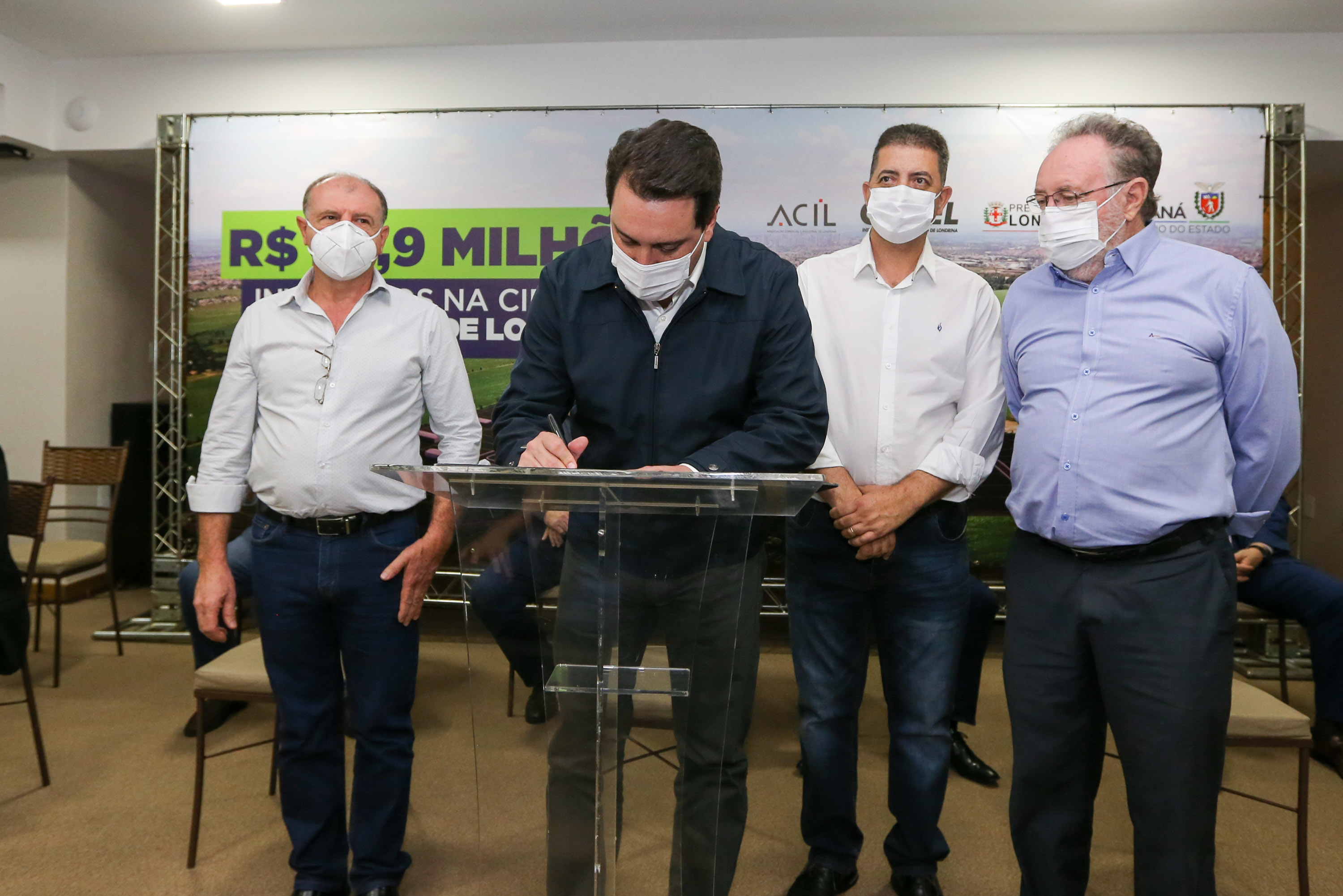 O governador Carlos Massa Ratinho Junior libera, nesta quinta-feira (15), recursos para a instalação da Cidade Industrial de Londrina