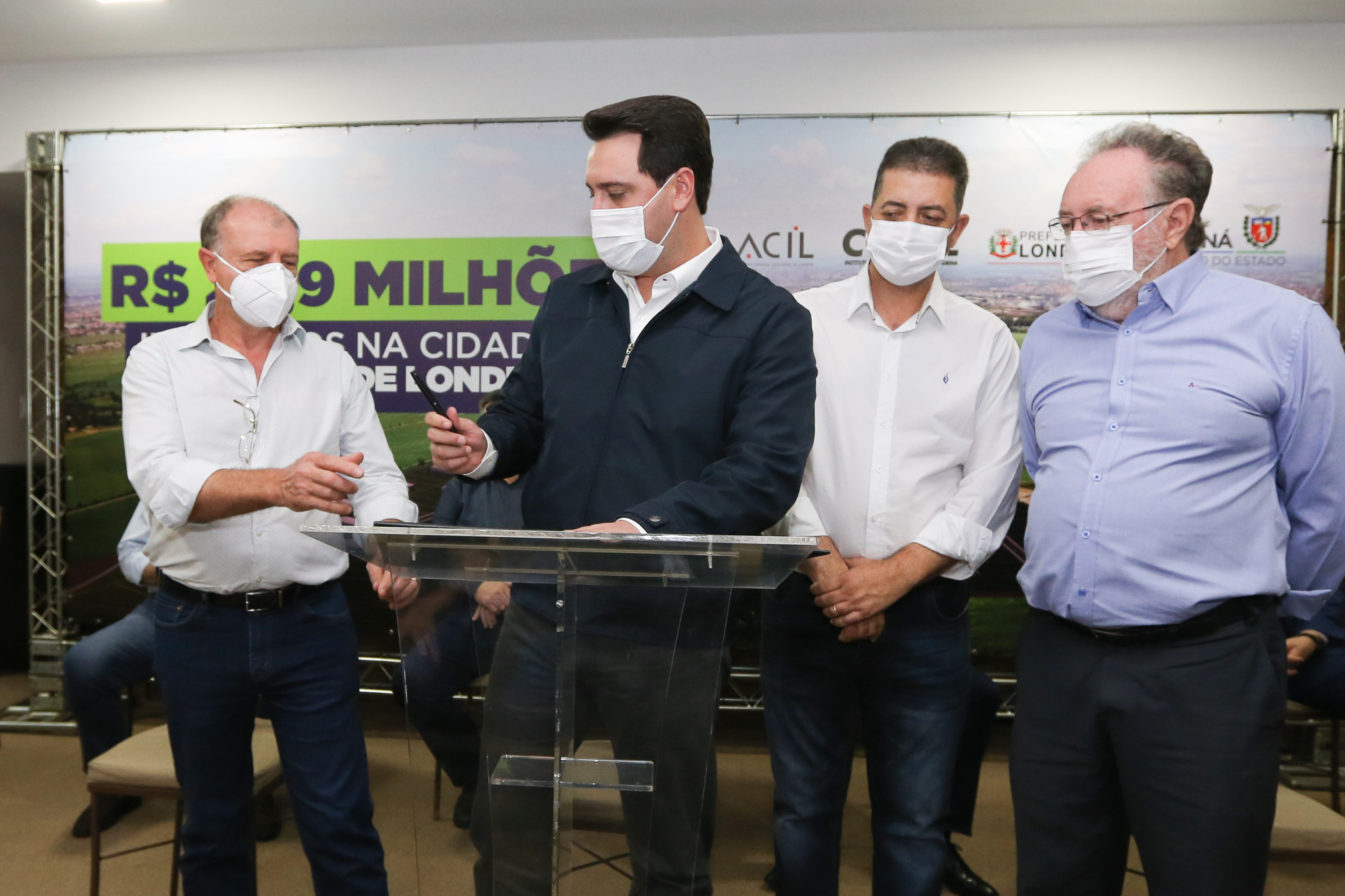 O governador Carlos Massa Ratinho Junior libera, nesta quinta-feira (15), recursos para a instalação da Cidade Industrial de Londrina