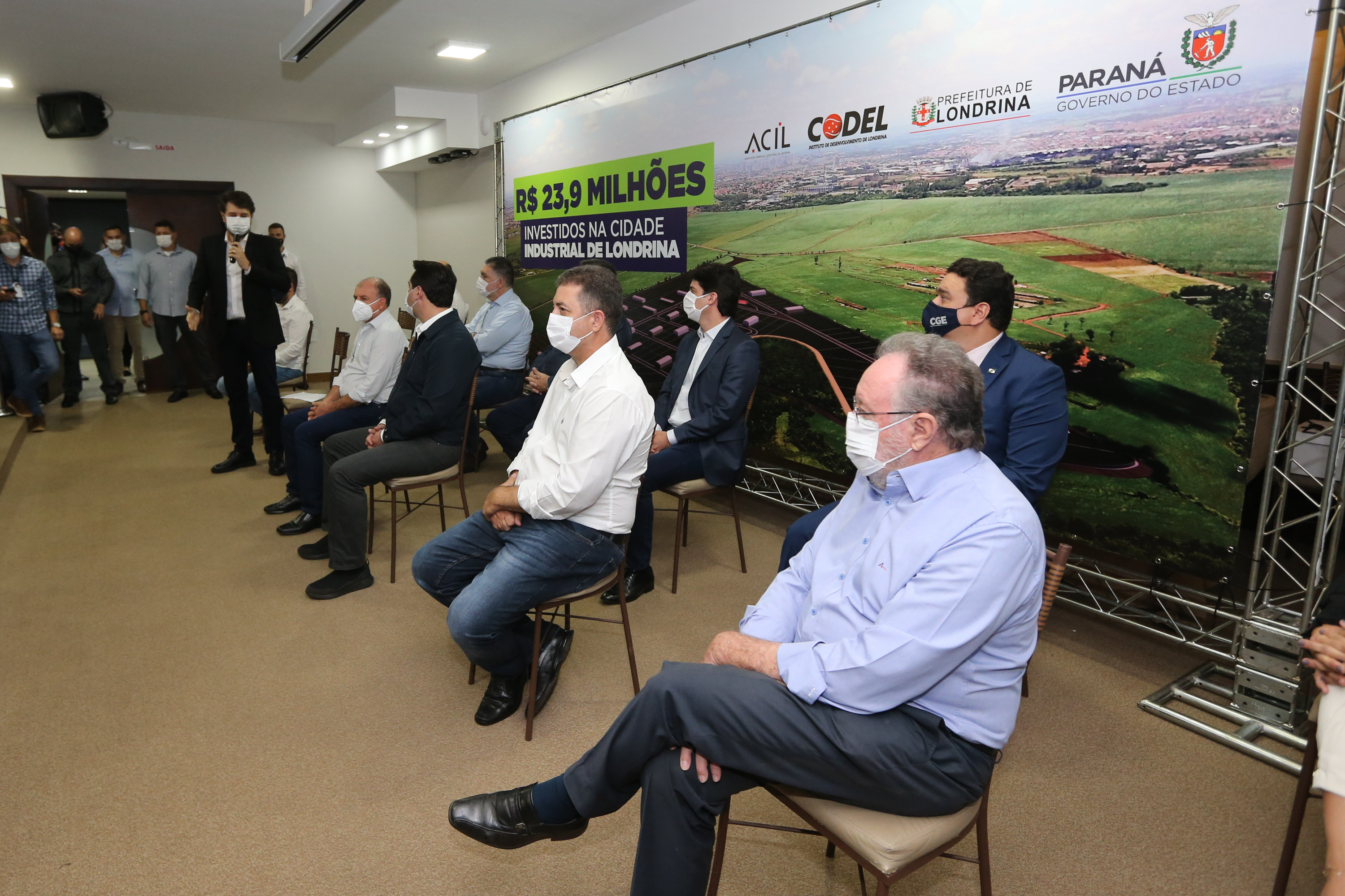 O governador Carlos Massa Ratinho Junior libera, nesta quinta-feira (15), recursos para a instalação da Cidade Industrial de Londrina