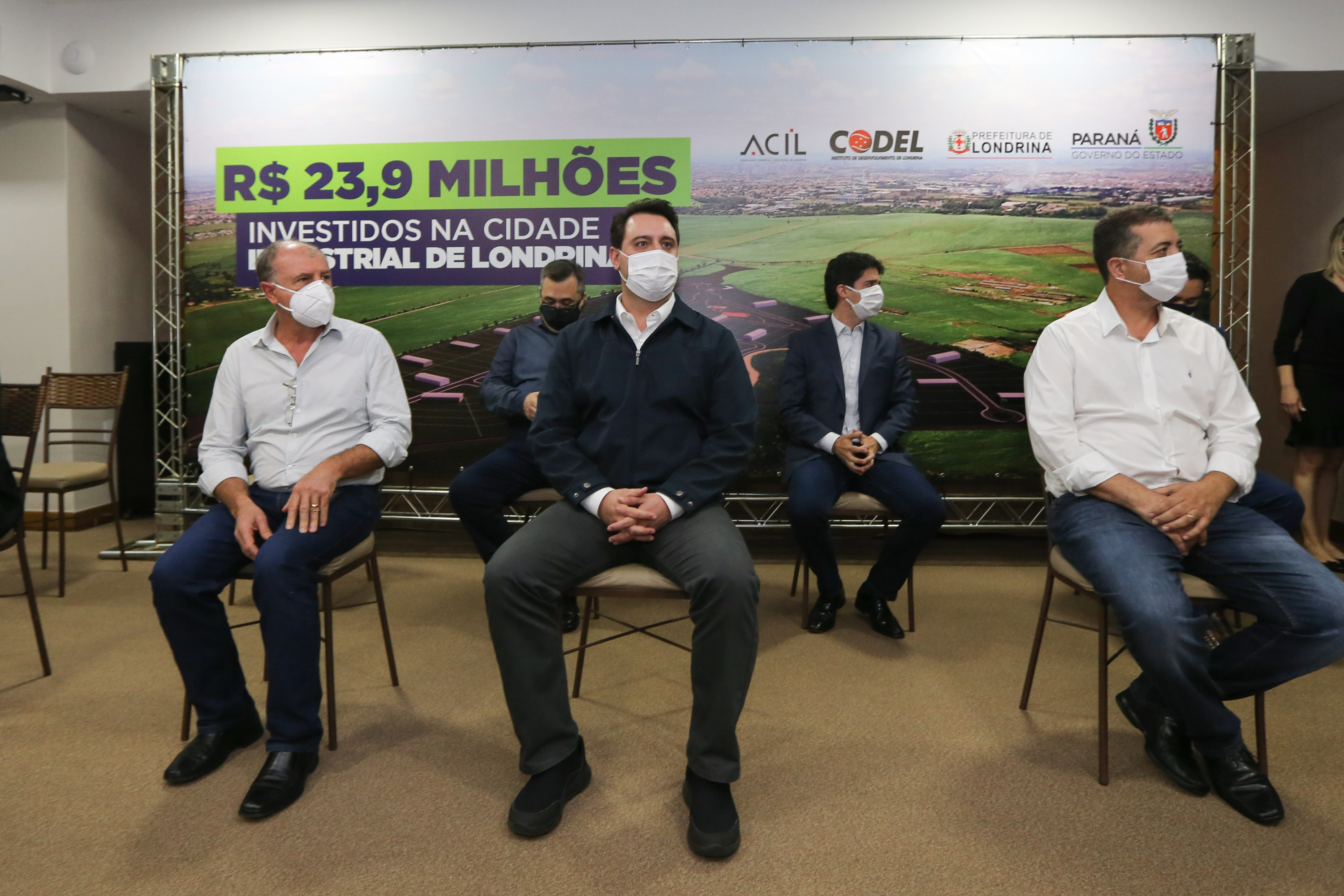 O governador Carlos Massa Ratinho Junior libera, nesta quinta-feira (15), recursos para a instalação da Cidade Industrial de Londrina