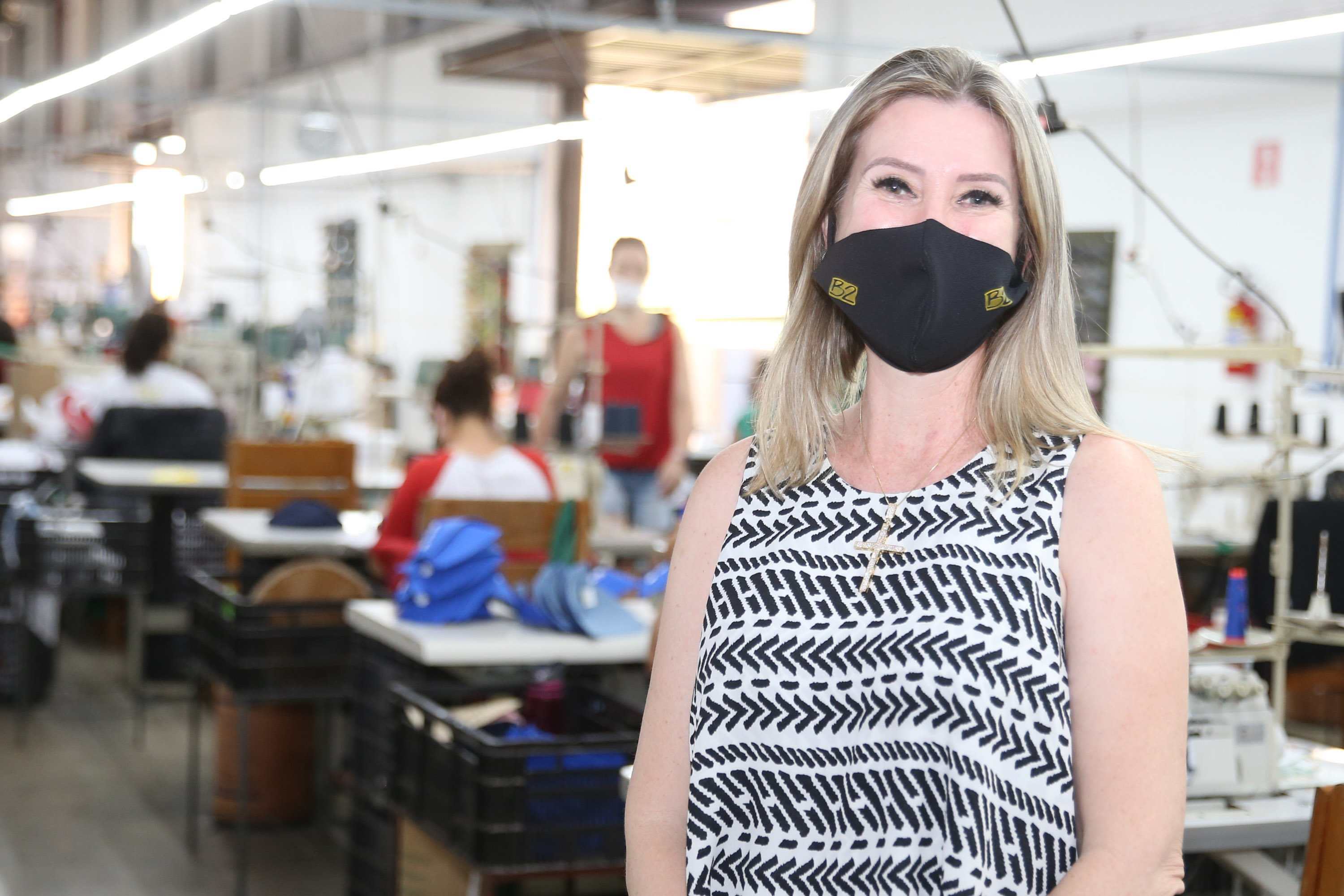 Elizabete Ardigo, presidente do Sindicato das Indústrias do Vestuário de Apucarana e Vale do Ivaí (Sivale) e sócia-diretora da B2 Brindes.Apucarana - 05/10/2020 - Foto: Geraldo Bubniak/AEN