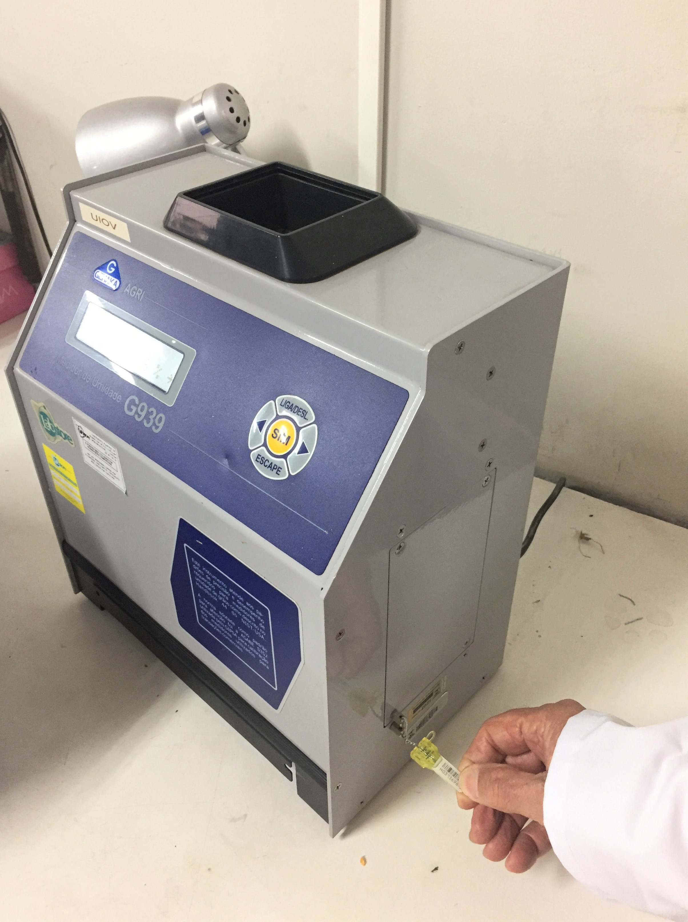 IPEM-PR verifica medidores de umidade de grãos em cooperativas e moinhos. Foto: Ipem