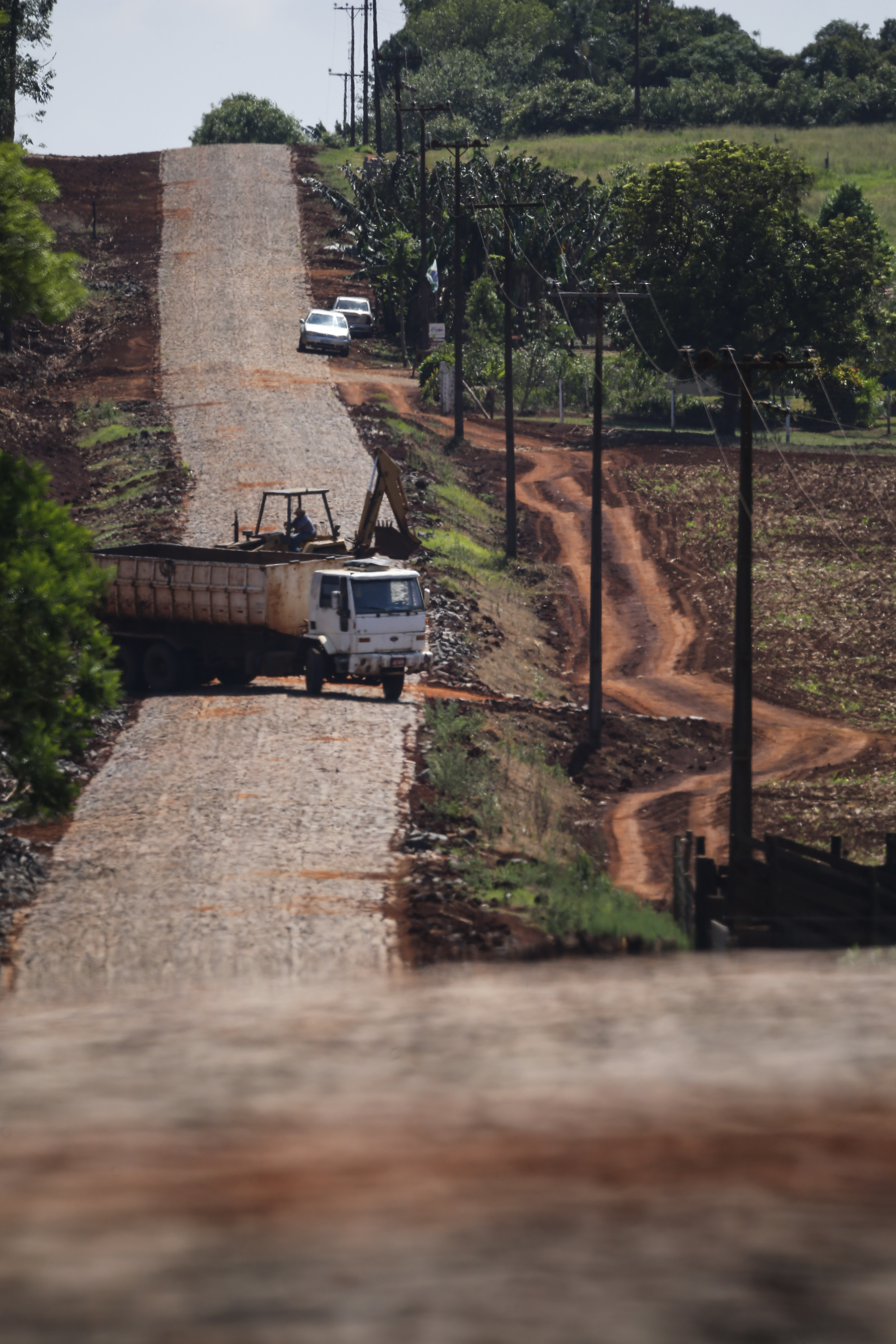 Maripá - 21-10-2020 - Pavimentação da Estrada Municipal MR 200 em Maripá - Foto : Jonathan Campos / AEN