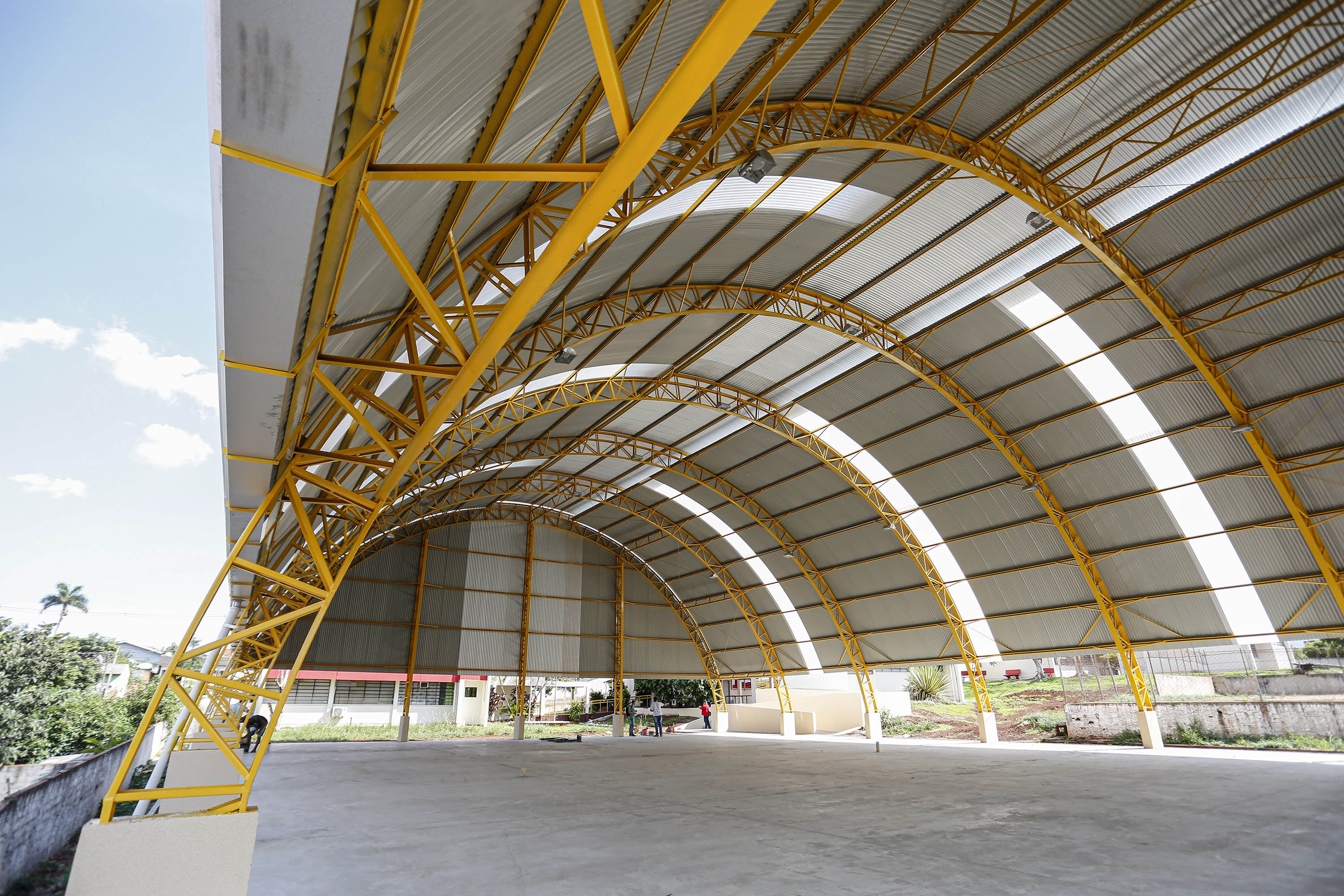 São Miguel do Iguaçu - 21-10-2020 - Ginasio do Colegio Estadual Campo Castelo Branco - Foto : Jonathan Campos / AEN