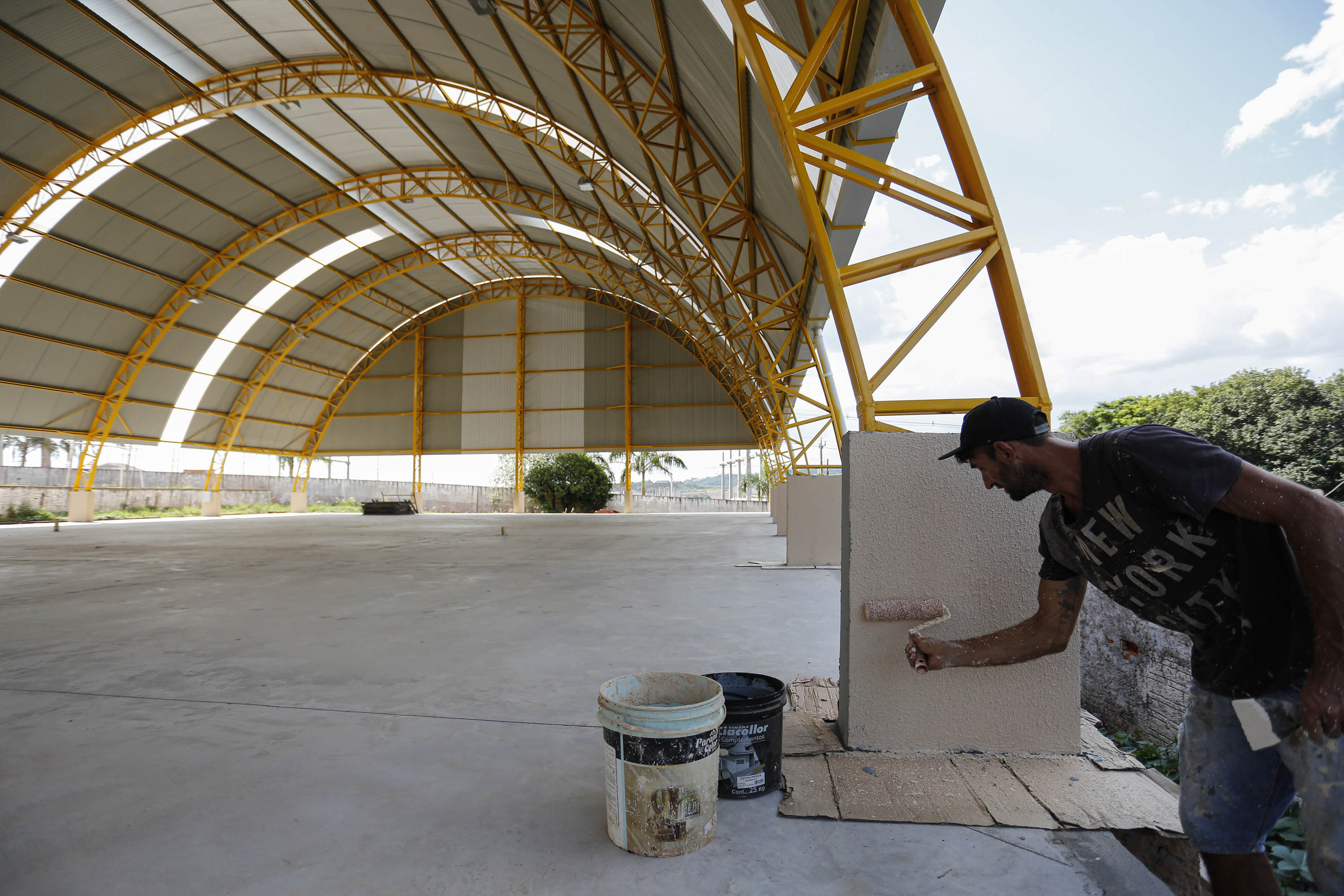 São Miguel do Iguaçu - 21-10-2020 - Ginasio do Colegio Estadual Campo Castelo Branco - Foto : Jonathan Campos / AEN