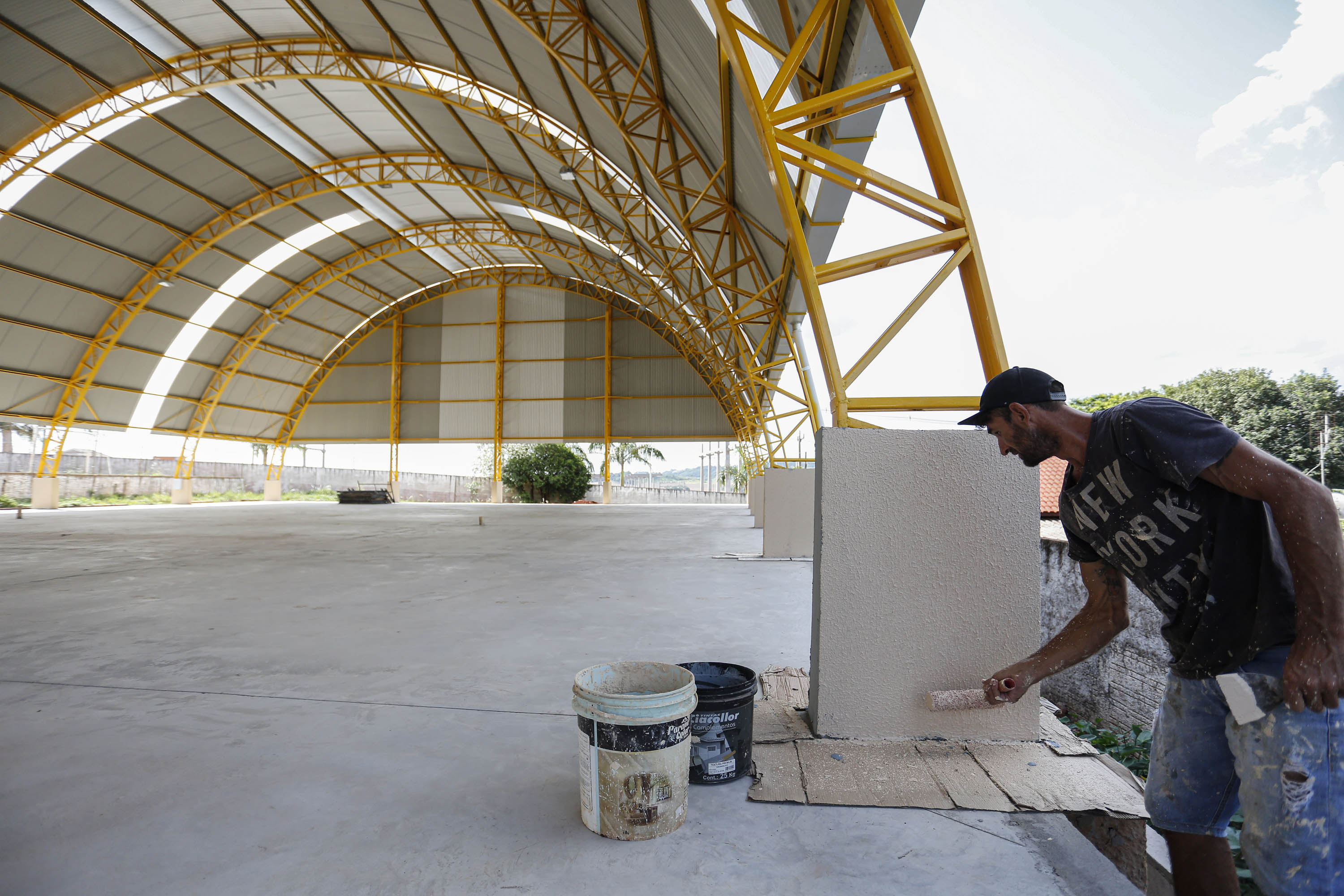 São Miguel do Iguaçu - 21-10-2020 - Ginasio do Colegio Estadual Campo Castelo Branco - Foto : Jonathan Campos / AEN