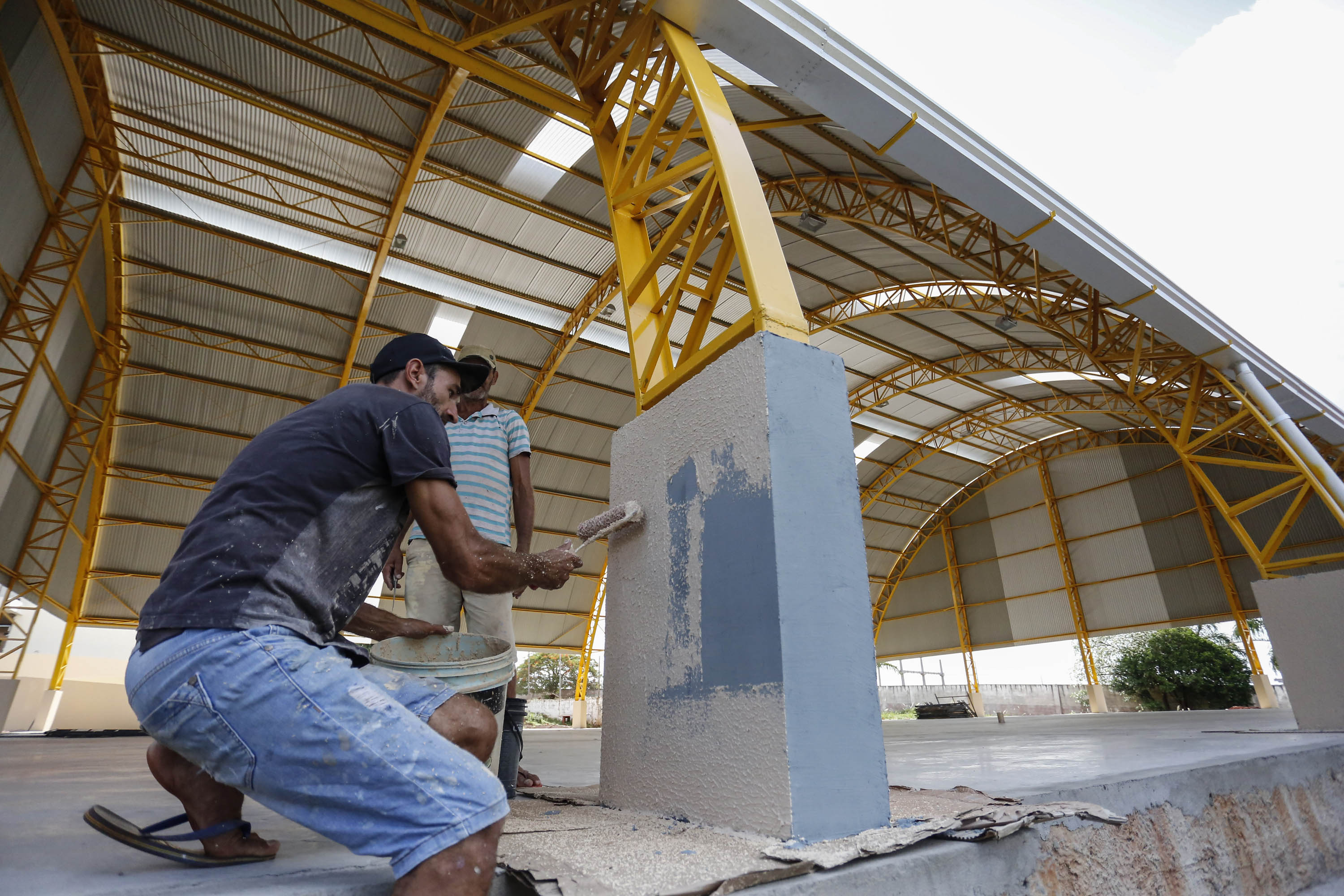 São Miguel do Iguaçu - 21-10-2020 - Ginasio do Colegio Estadual Campo Castelo Branco - Foto : Jonathan Campos / AEN
