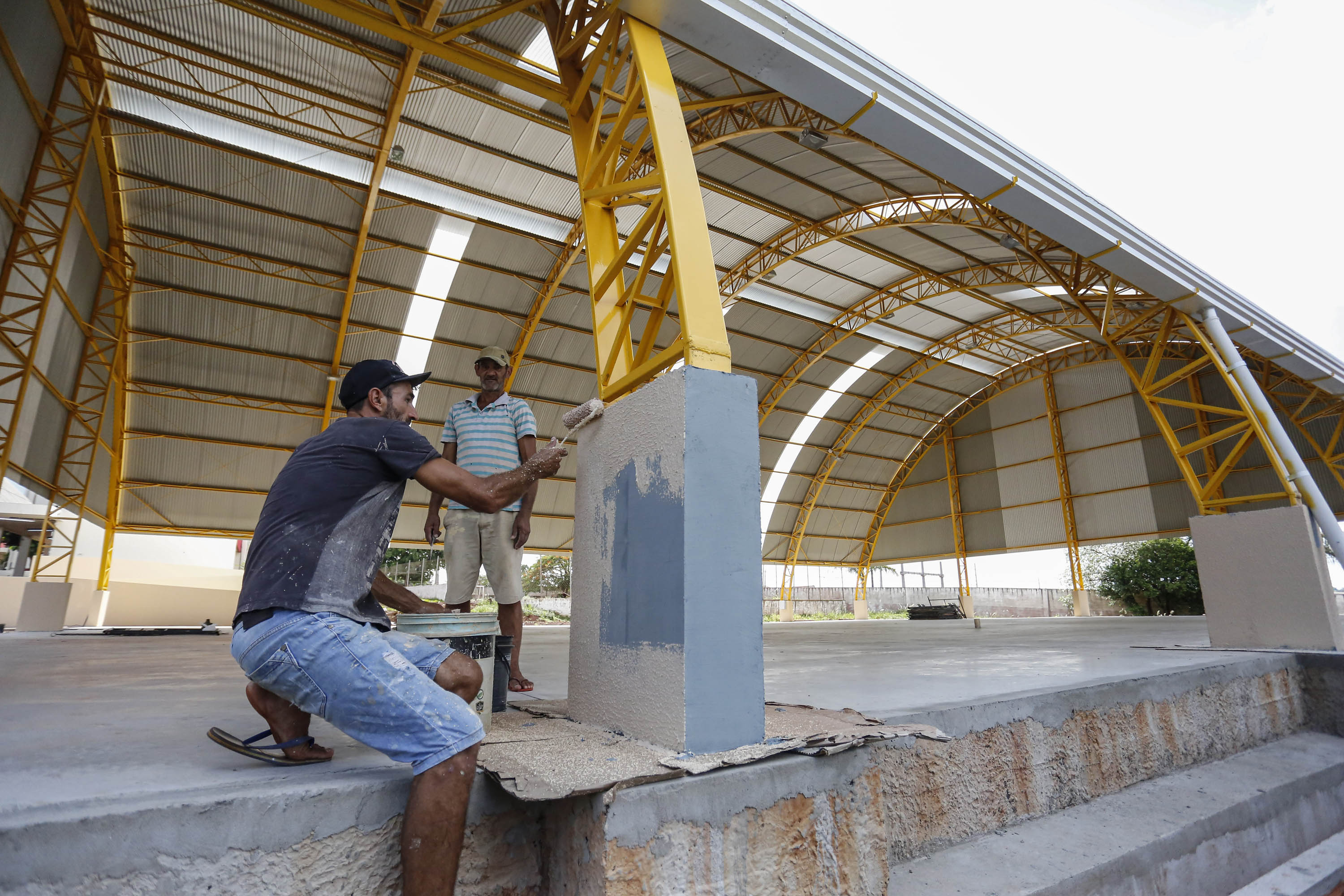 São Miguel do Iguaçu - 21-10-2020 - Ginasio do Colegio Estadual Campo Castelo Branco - Foto : Jonathan Campos / AEN
